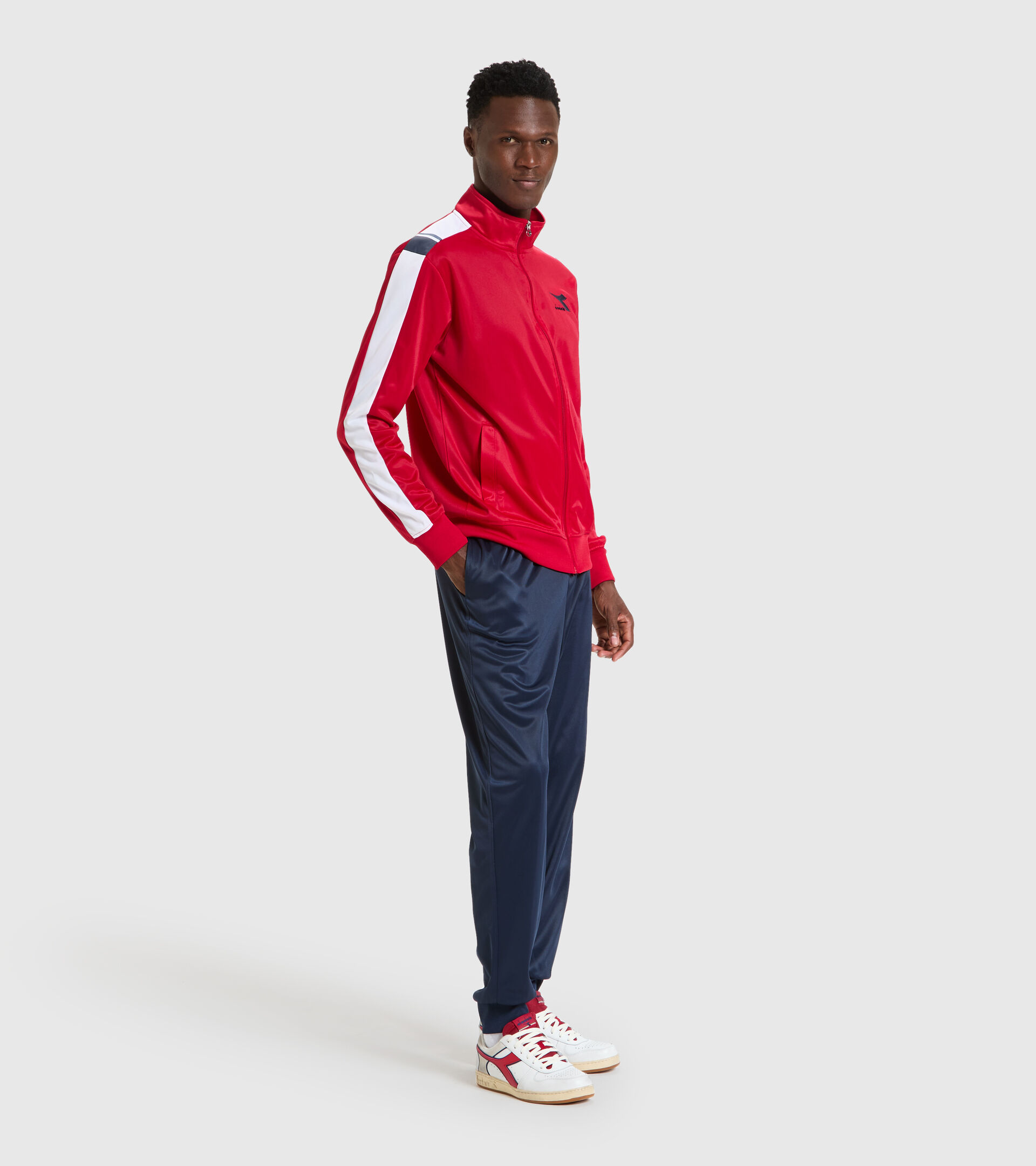 Trainingsanzug - Herren TRACKSUIT FZ CHROMIA TANGOROT - Diadora