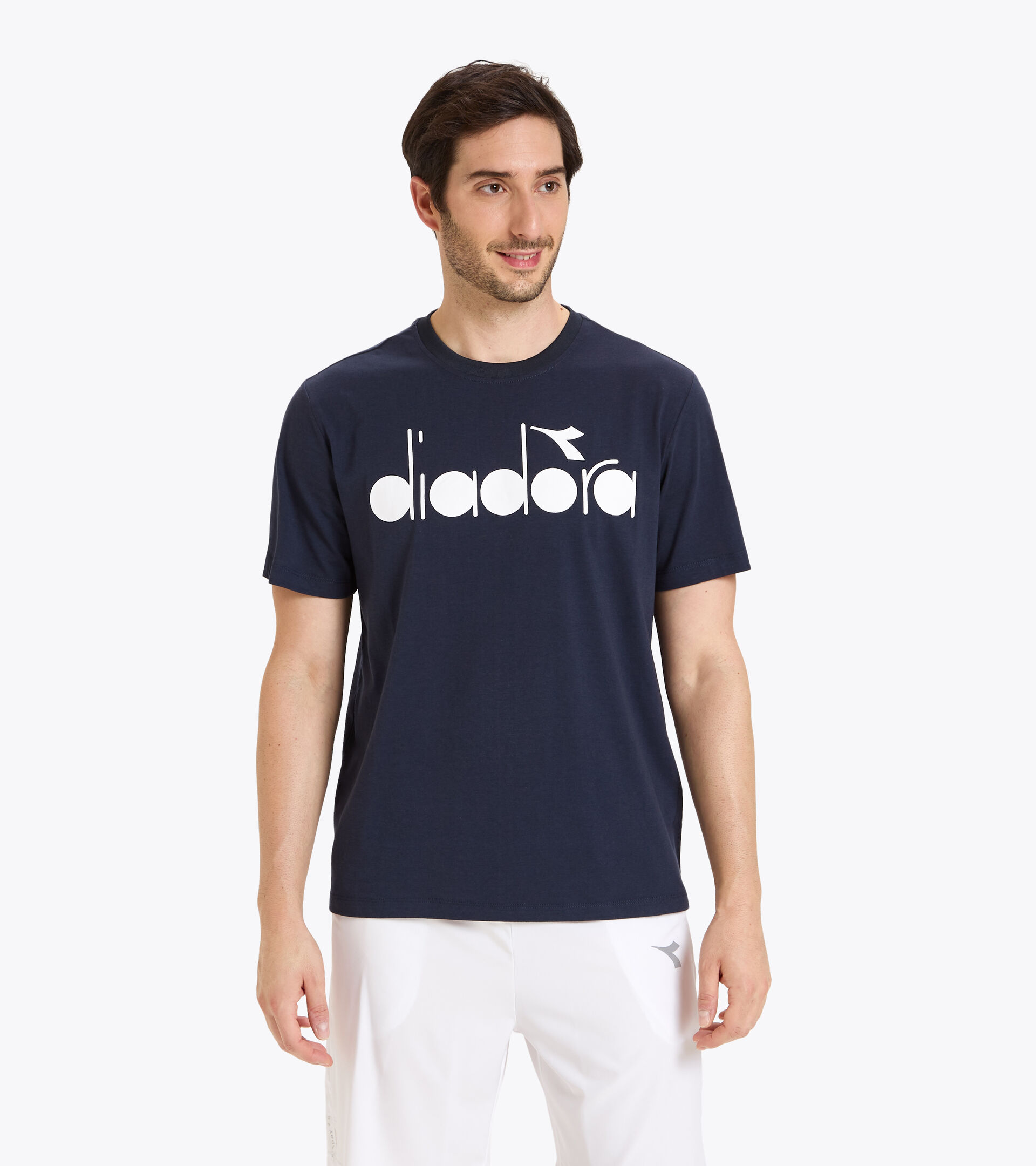 T-shirt da tennis - Uomo SS T-SHIRT DIADORA CLUB BLU PROFONDO - Diadora