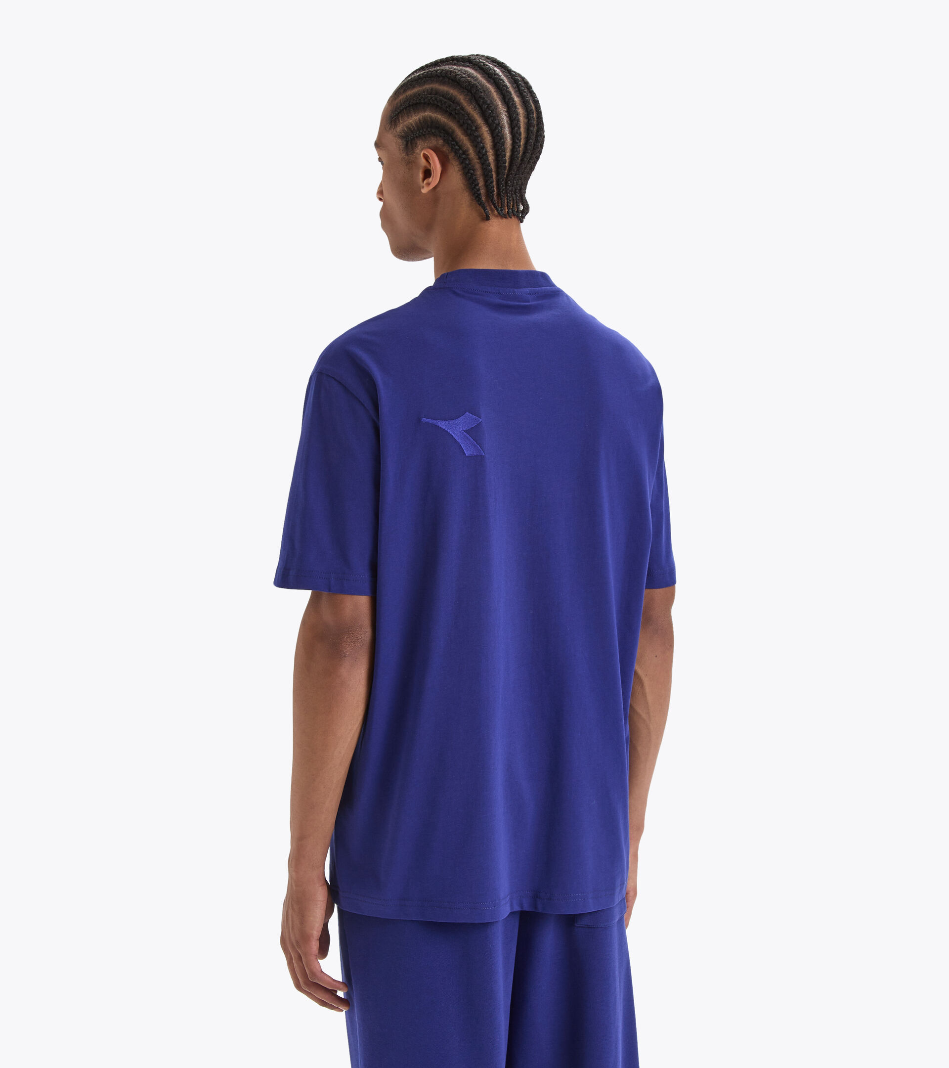 Cotton t-shirt - Gender neutral T-SHIRT SS SPW LOGO BLUE PRINT - Diadora