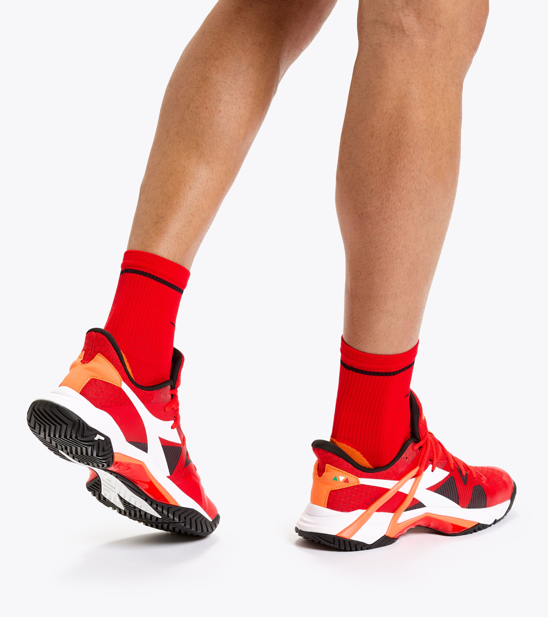 Tennis shoes - Men B.ICON AG FIERY RED/WHITE/BLACK - Diadora