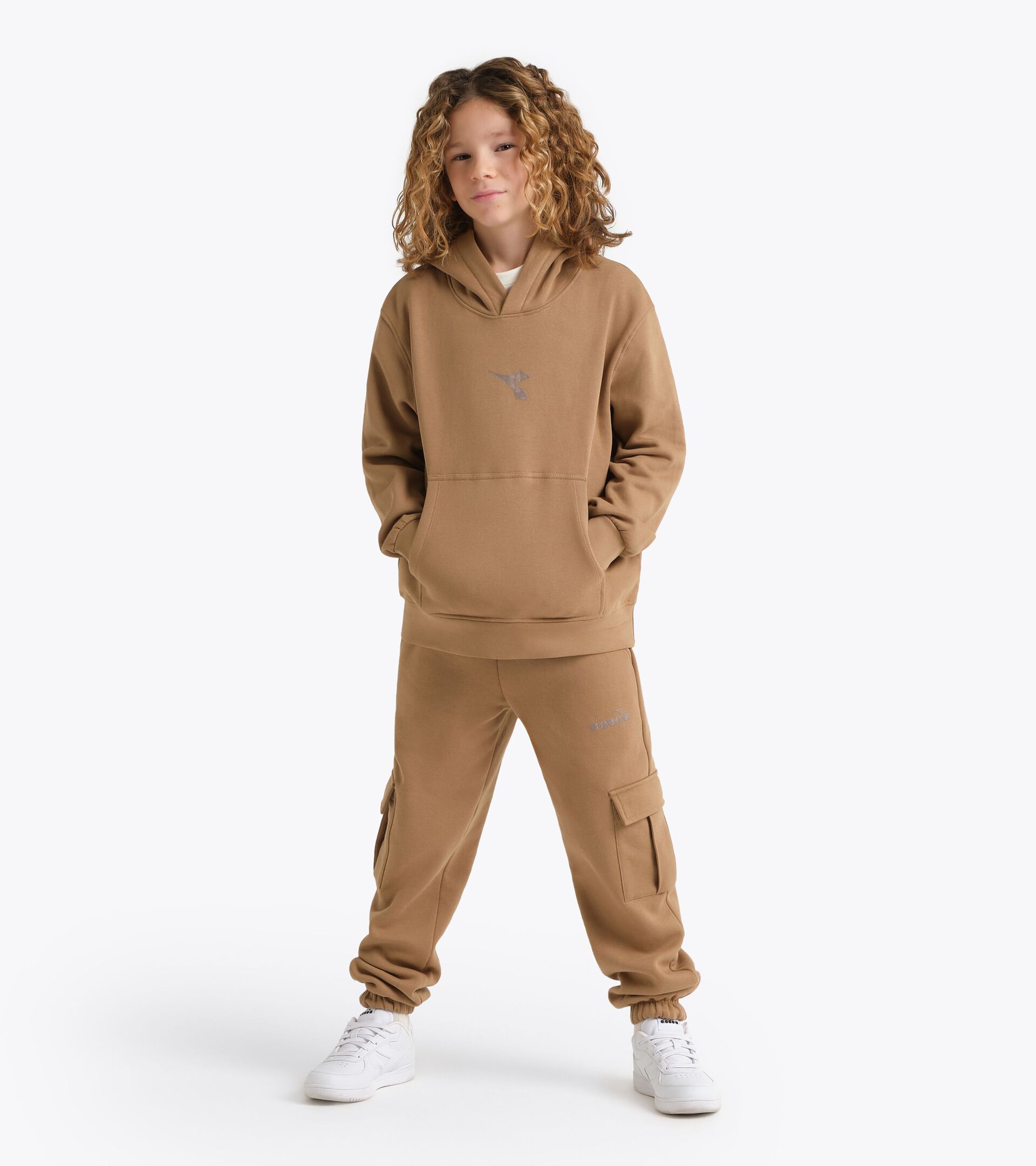 Hoodie - Boys  JB. HOODIE FRIENDLY TEAM WILD DOVE - Diadora