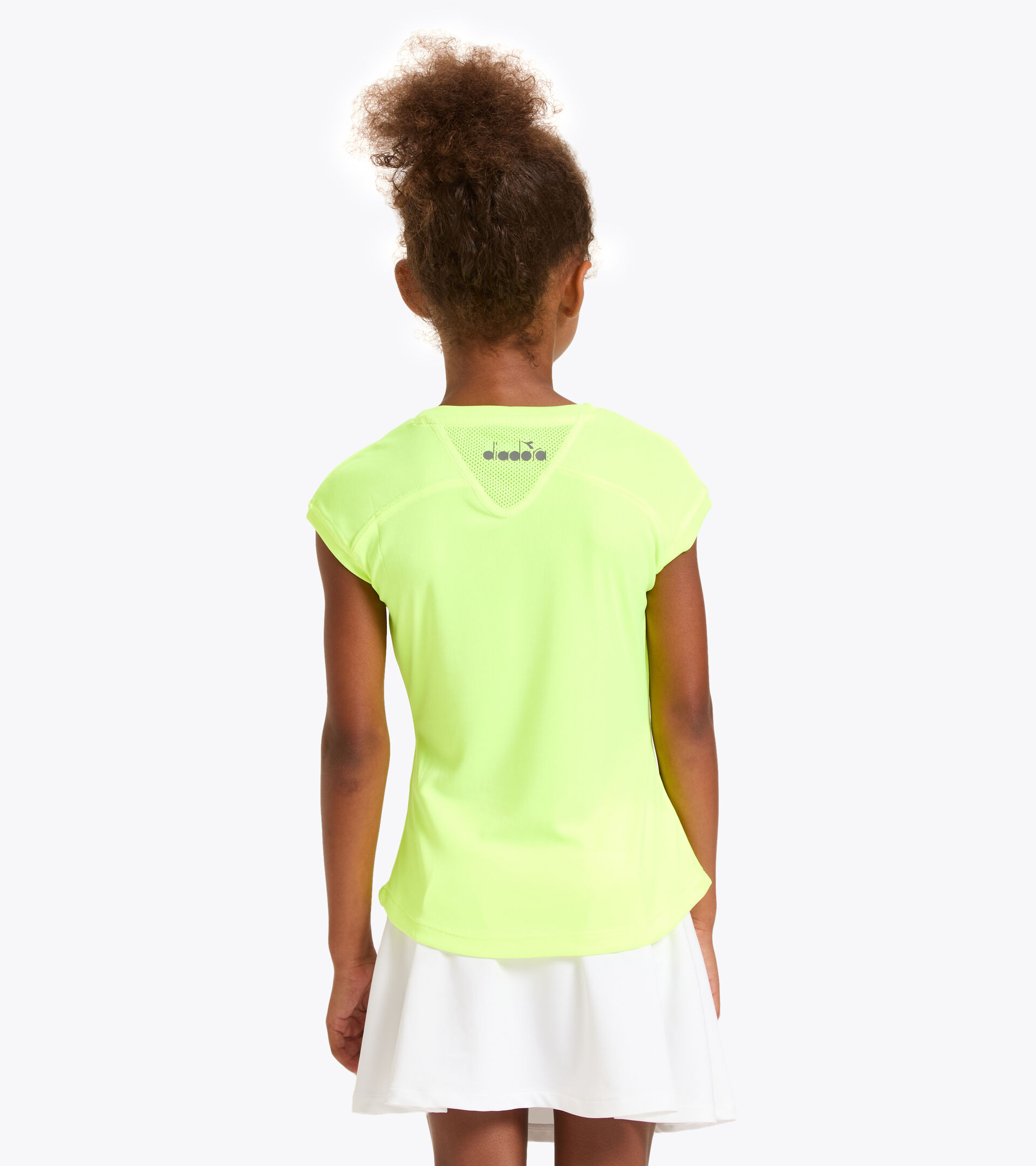 Tennis T-shirt - Junior G. T-SHIRT TEAM FLUO YELLOW DD - Diadora