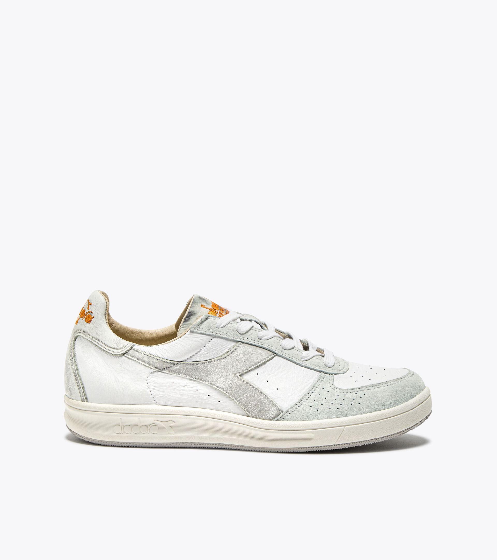 Sneaker Heritage aus Leder - Made in Italy - Für alle Geschlechter B.ELITE FORO USED ITALIA MARSHMALLOW WEISS - Diadora
