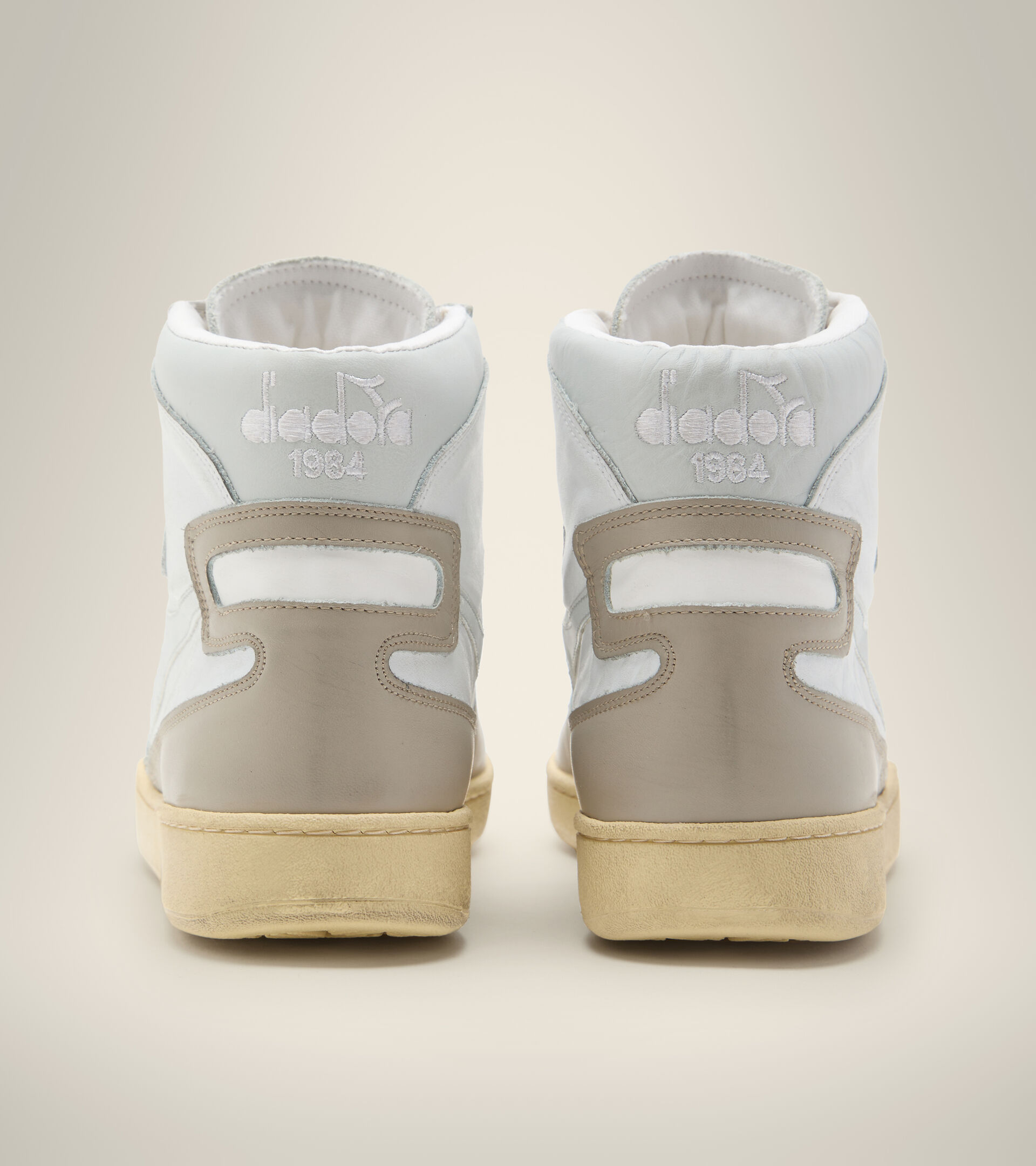 Heritage-Schuh - Unisex MI BASKET USED WEISS/KOPFSTEINGRAU - Diadora