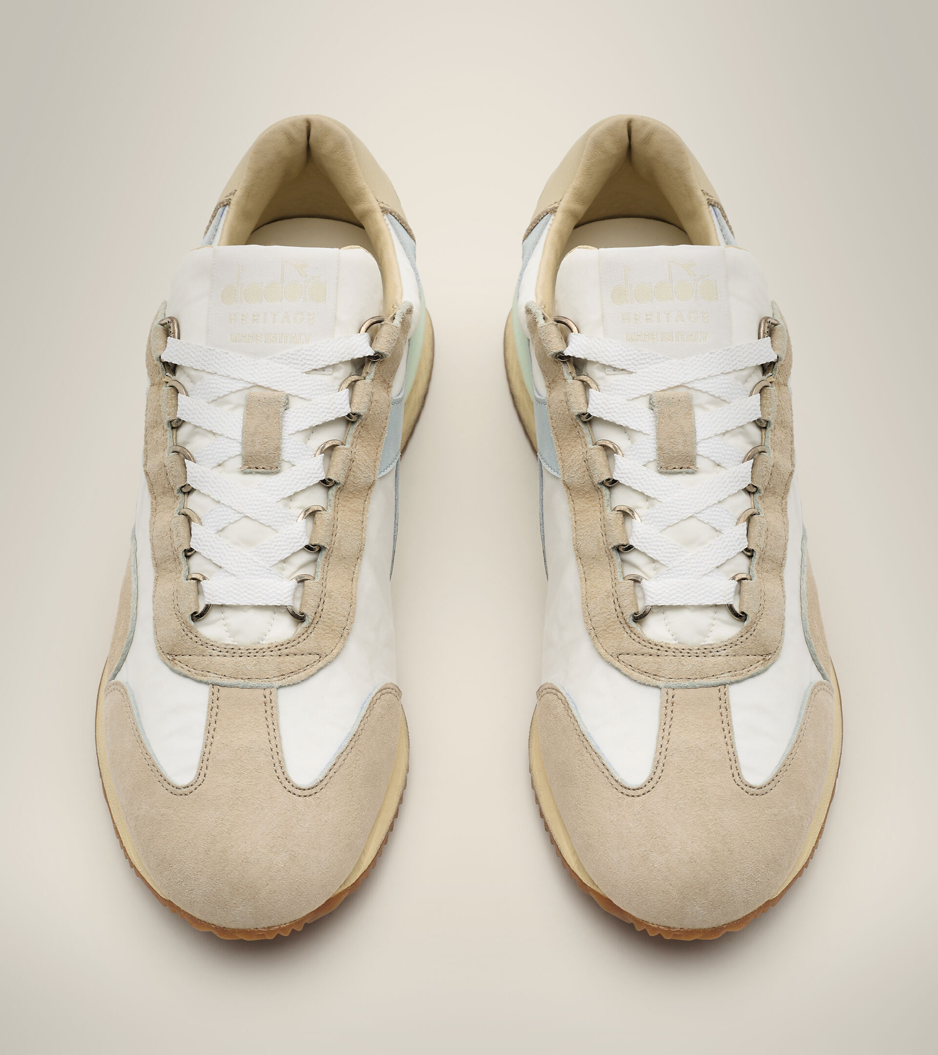 Made-in-Italy Heritage Shoes - Women EQUIPE MAD ITALIA NUBUCK SW WN WHITE MILK - Diadora