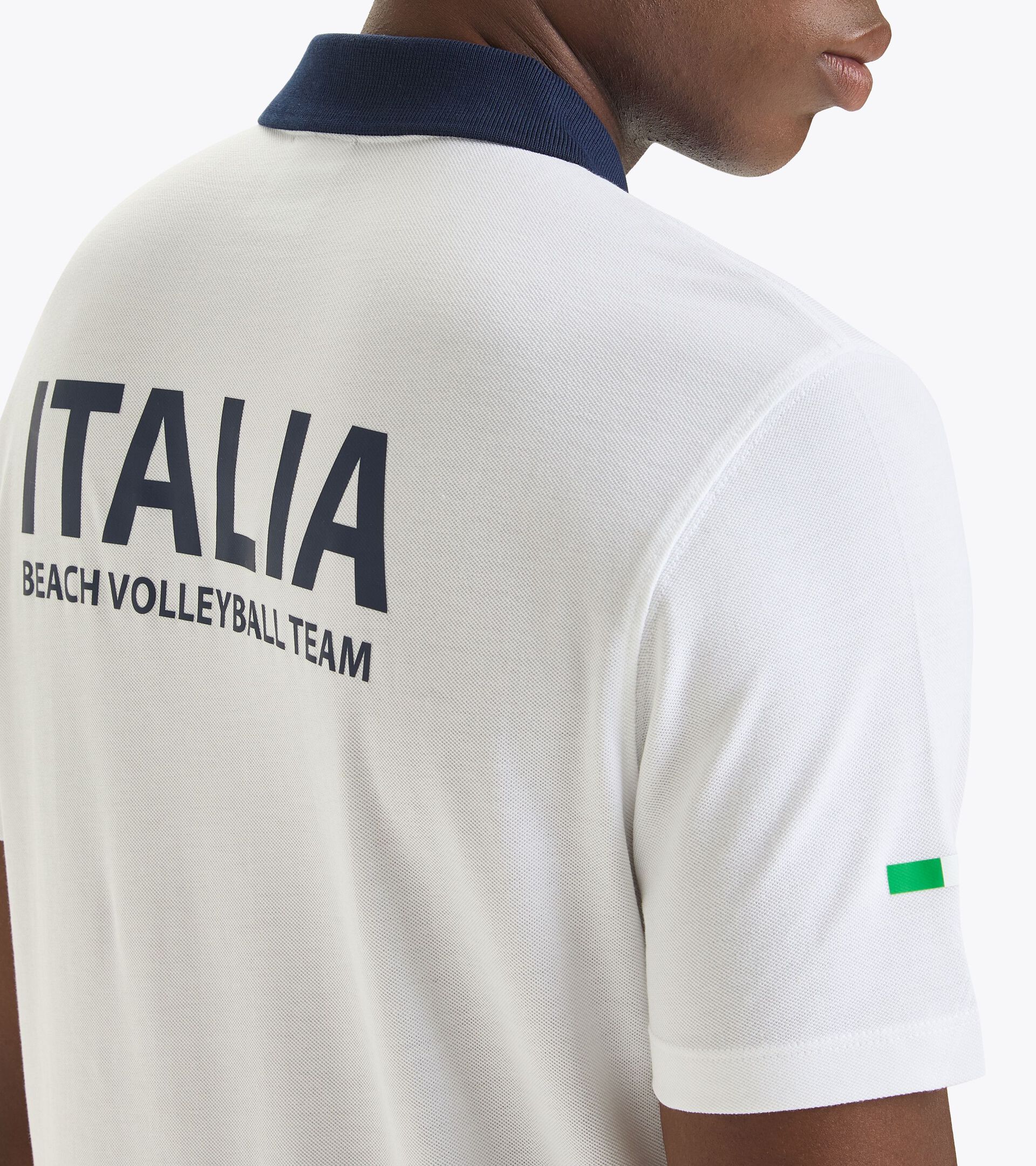 Polo di rappresentanza - Squadra Nazionale Beach Volley POLO RAPPRESENTANZA BV24 ITALIA BIANCO OTTICO - Diadora