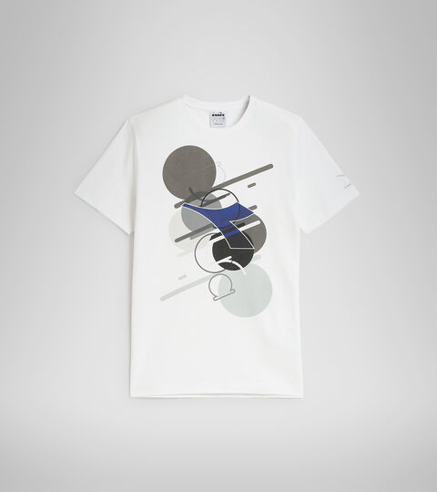 T-SHIRT SS TWIST, STRAHLEND WEISSE T-Shirt aus Baumwolle - Herren T-SHIRT SS TWIST STRAHLEND WEISSE - Diadora