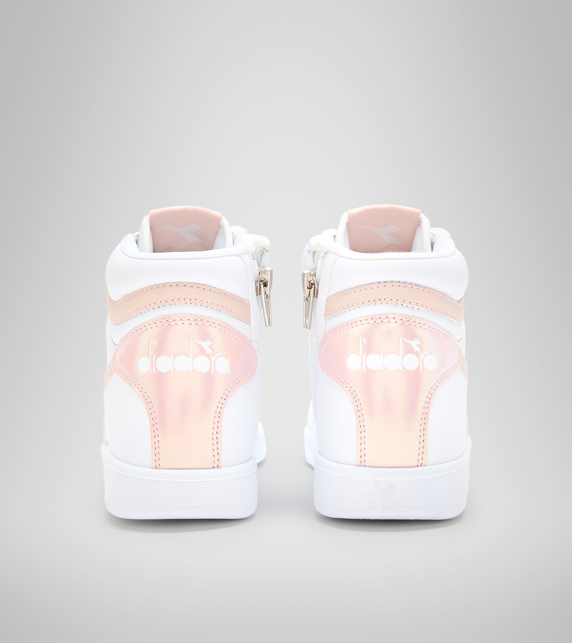 Sports shoes - Youth 8-16 years GAME P HIGH GIRL GS WHITE/PEACH WHIP - Diadora