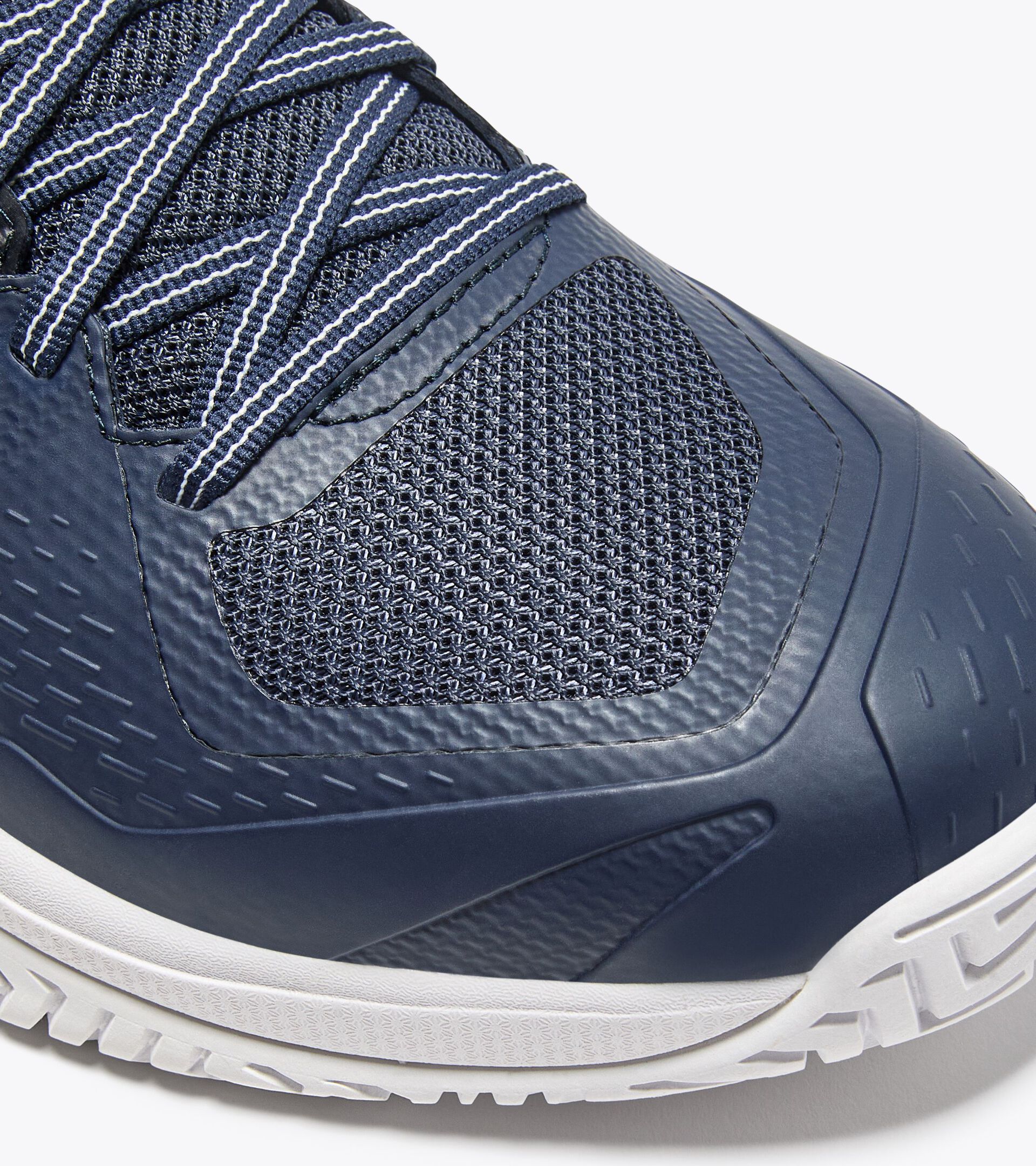 Tennis shoe for hard surfaces and clay courts -  Protection and cushioning - Men&rsquo;s BLUSHIELD TORNEO 3 AG BLUE CORSAIR/WHITE - Diadora