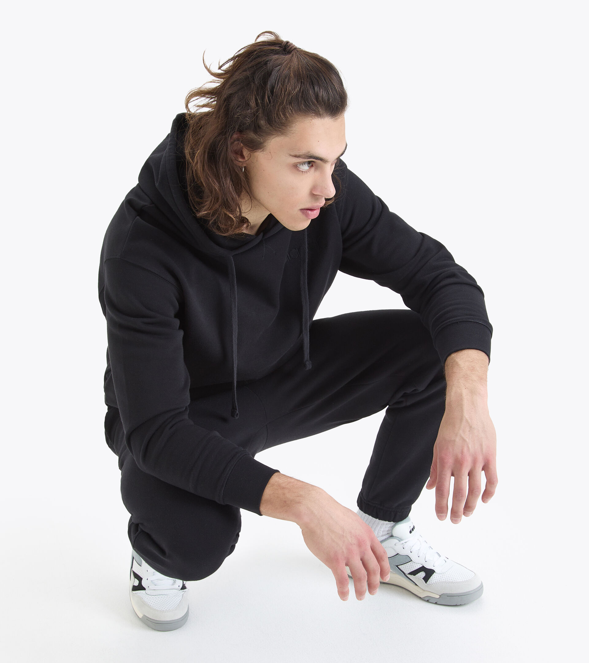 Sporthose aus Baumwolle - Gender neutral PANT SPW LOGO SCHWARZ - Diadora