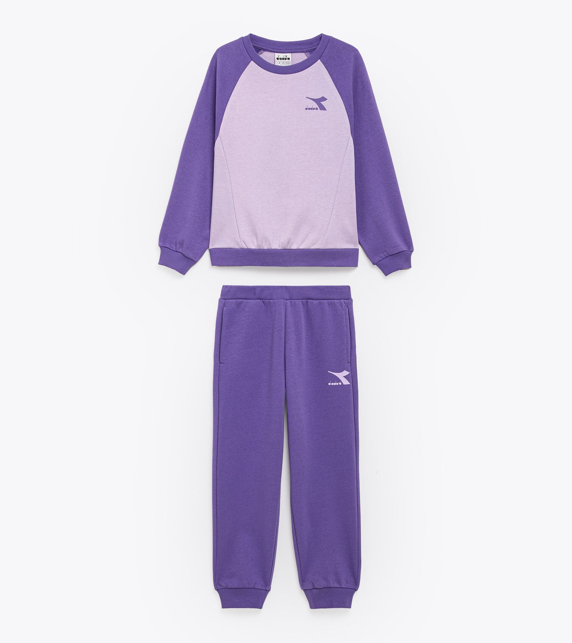 Ensemble de sport - Fille JG. TRACKSUIT GLOSS PASSIFLORE/ROSE POURPRE - Diadora