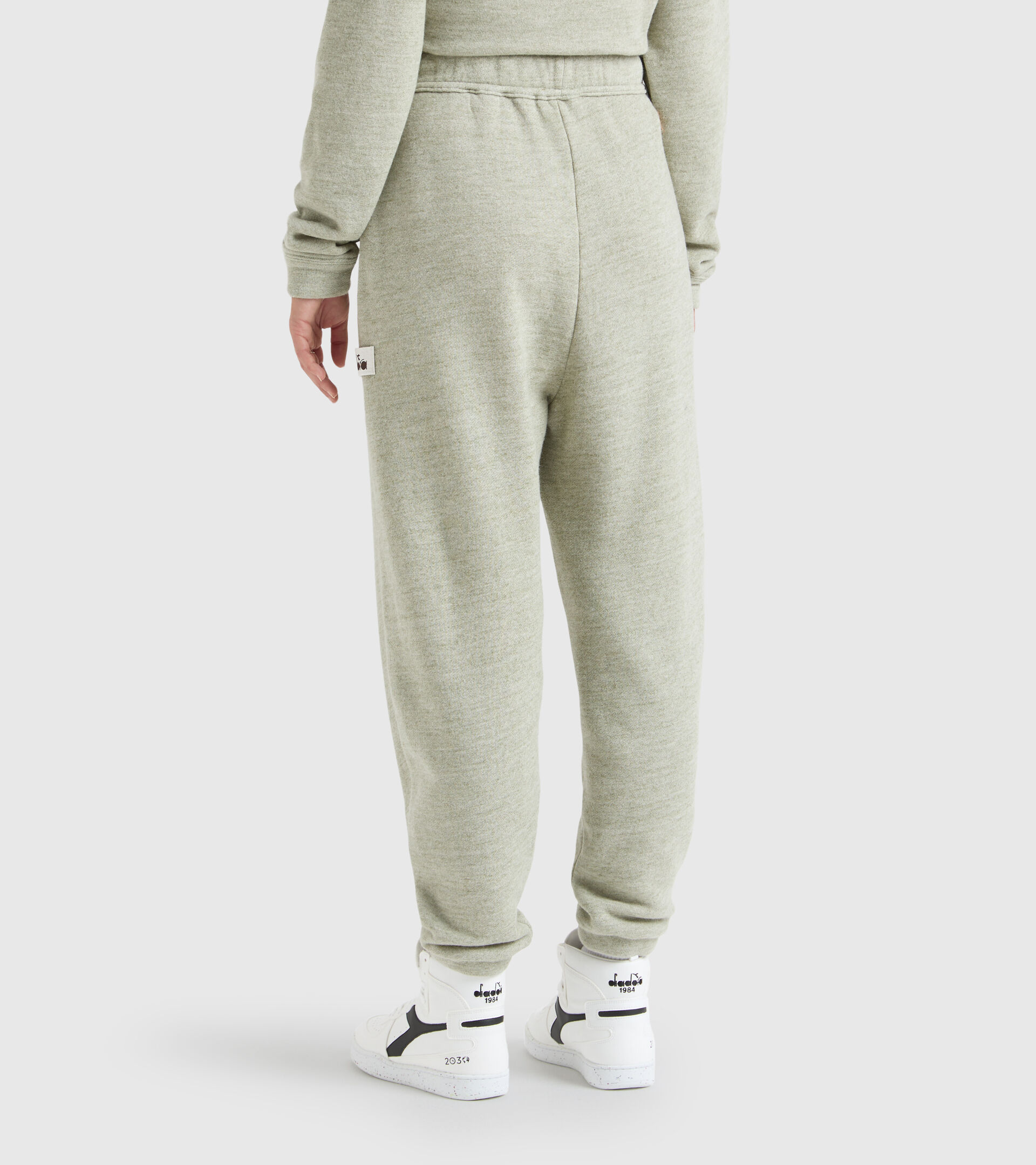 Sports trousers - Women L. PANT MANIFESTO 2030 DESERT SAGE MELANGE - Diadora