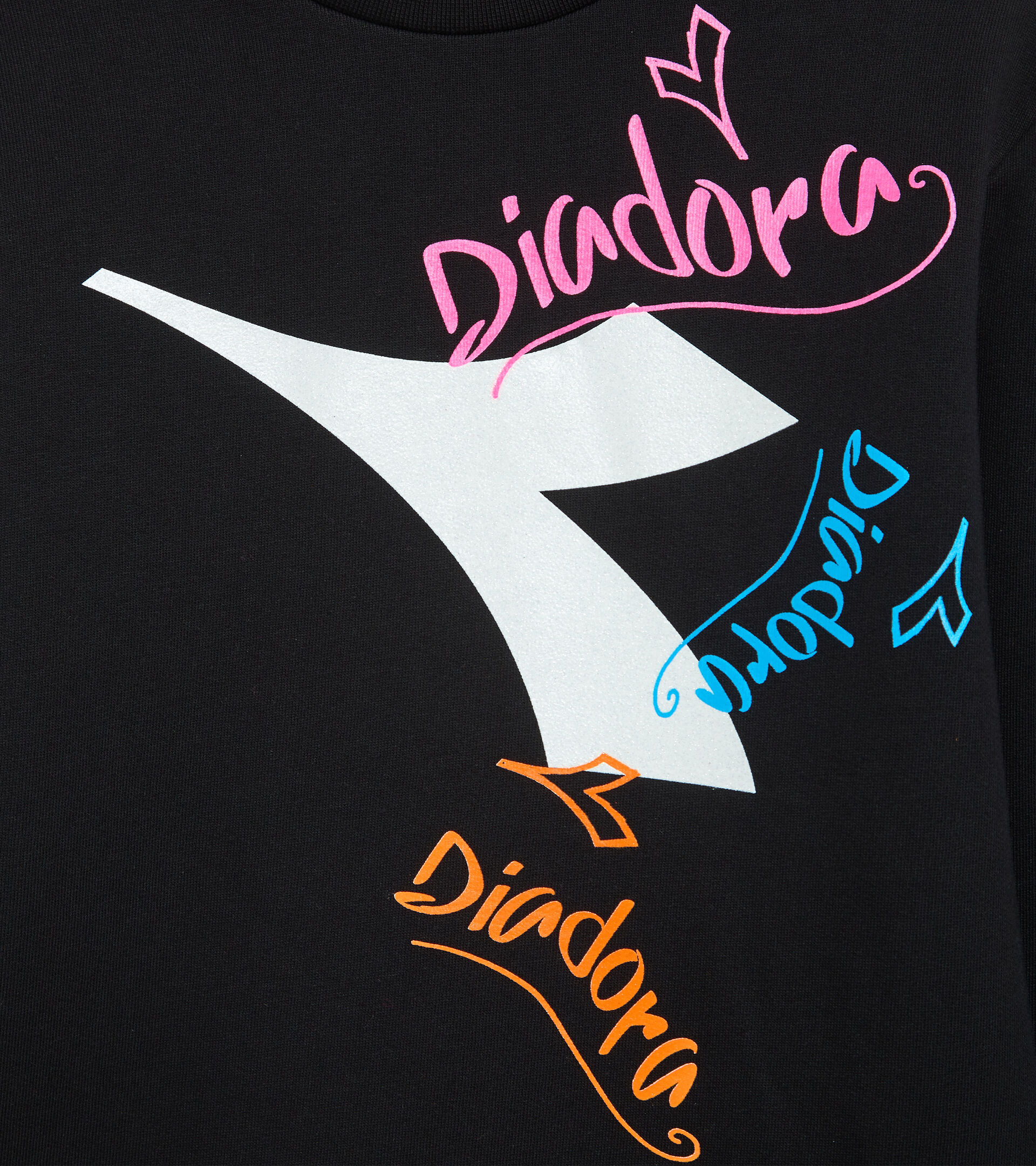 Casual dress - Girl JG.SWEAT CREW DRESS D BLACK - Diadora