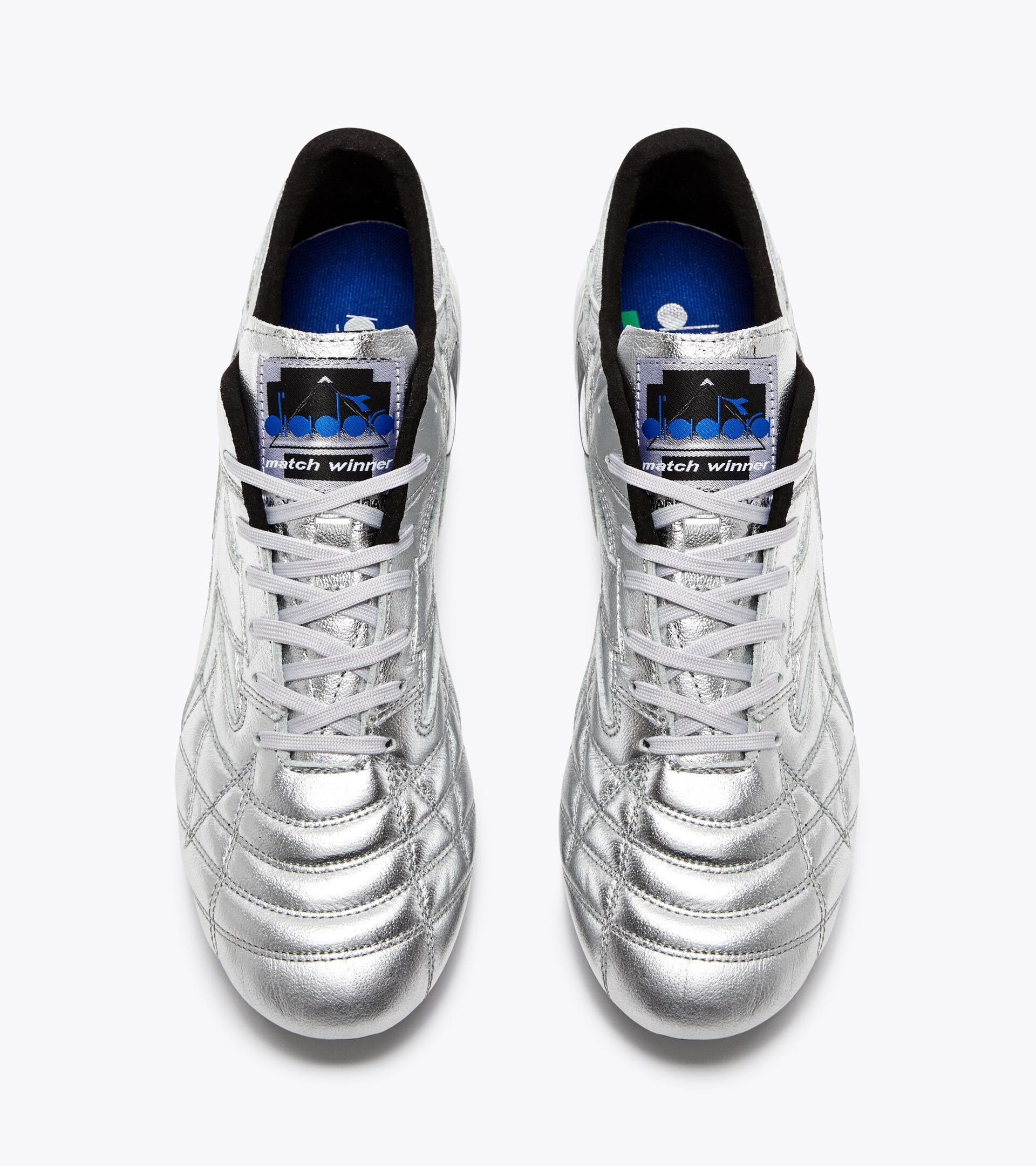 Made In Italy calcio boots for firm ground - Men's M.WINNER  ITA OG 94 LT+  MDPU SILVER DD - Diadora