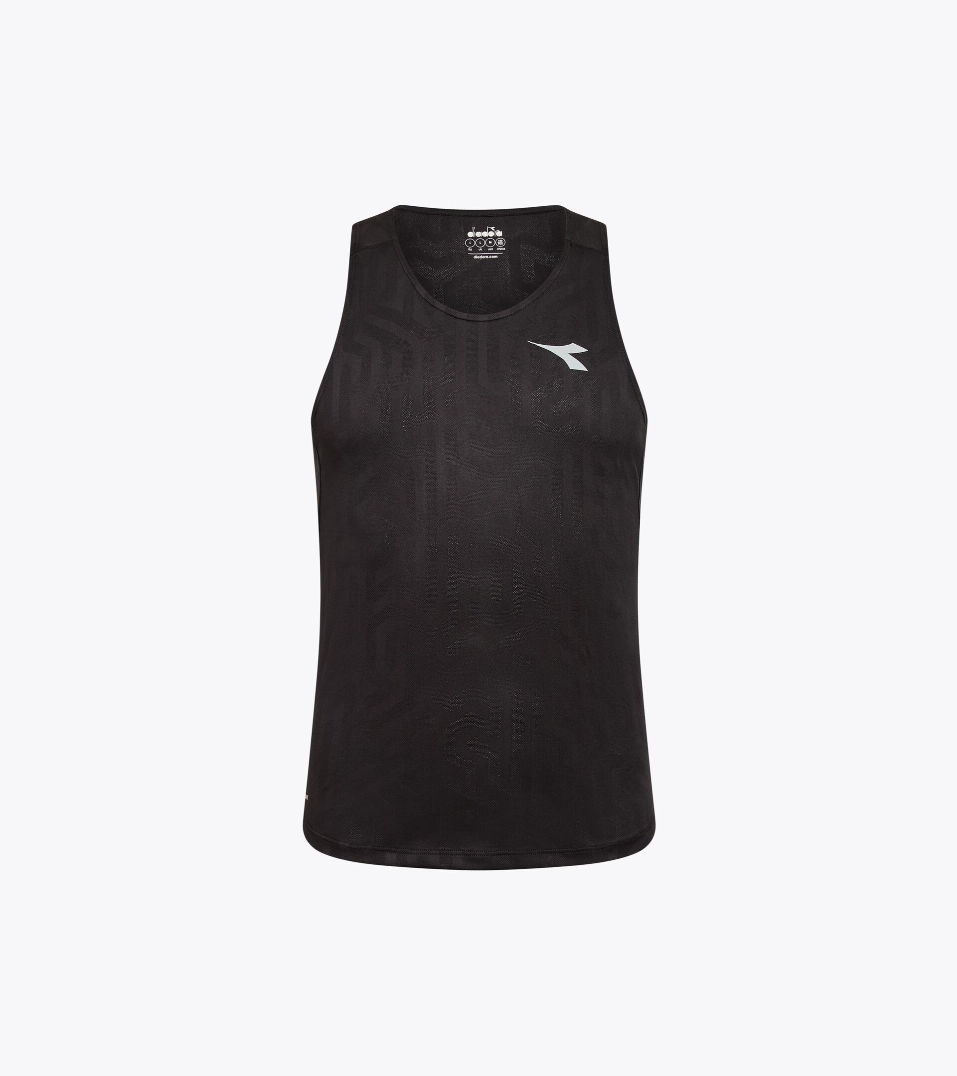 Running tank - Coolcore light fabric - Men’s SUPER LIGHT TANK BLACK - Diadora