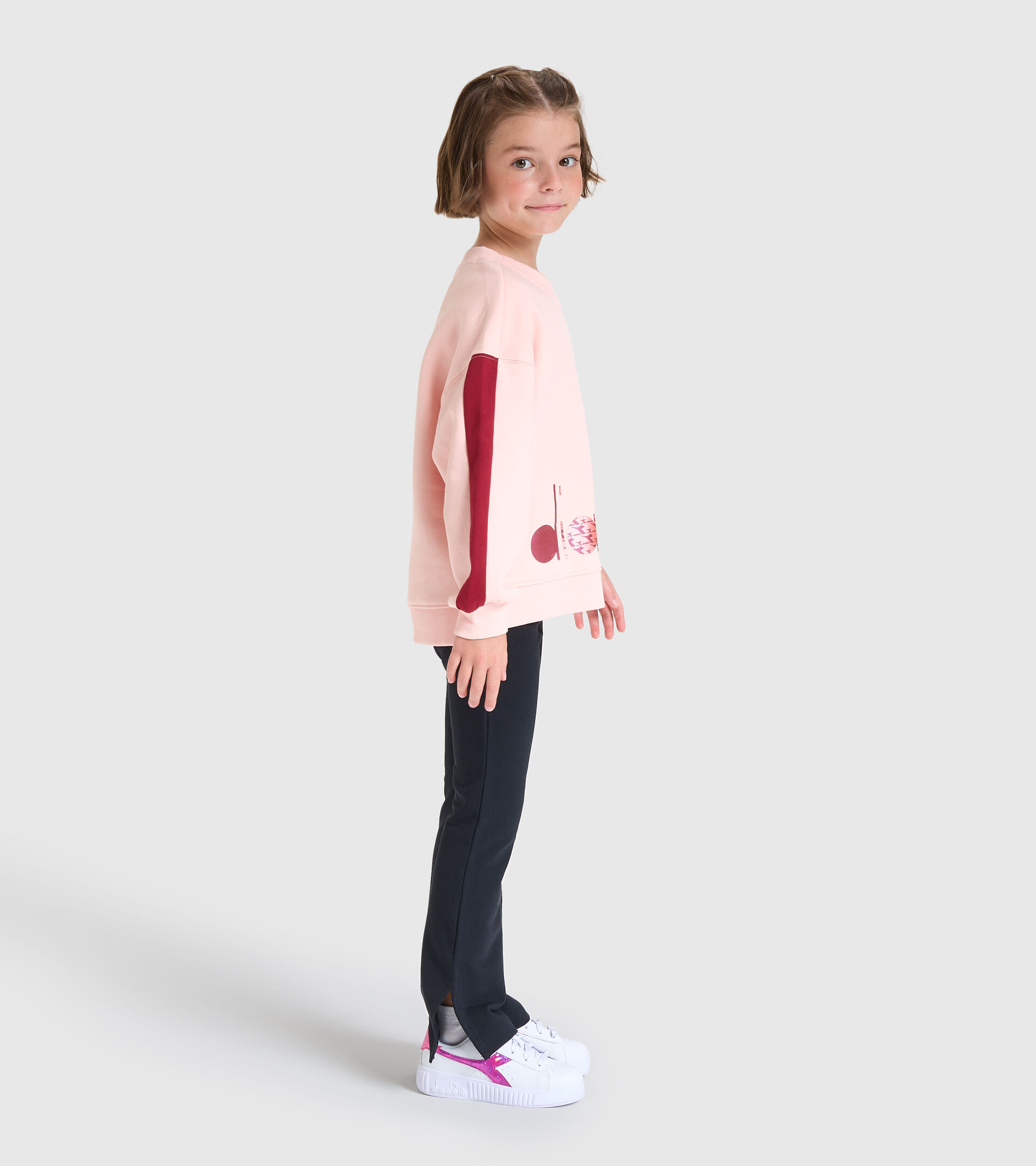 Crew-neck sweatshirt - Kids JG.SWEATSHIRT CREW TWINKLE VEILED PINK - Diadora