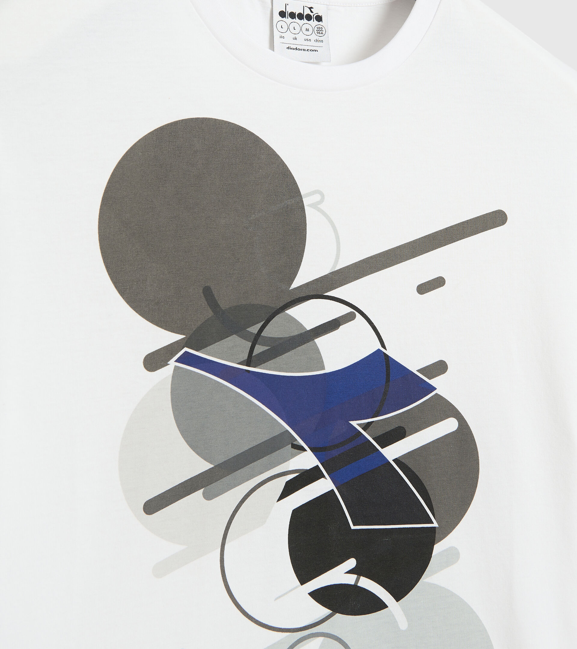 Cotton T-shirt - Men T-SHIRT SS TWIST OPTICAL WHITE - Diadora