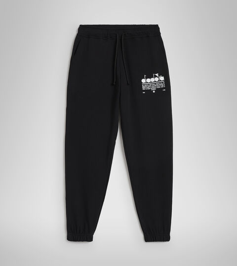 PANT MANIFESTO, SCHWARZ Jogginghose aus aufgerauter Baumwolle - Unisex PANT MANIFESTO SCHWARZ - Diadora