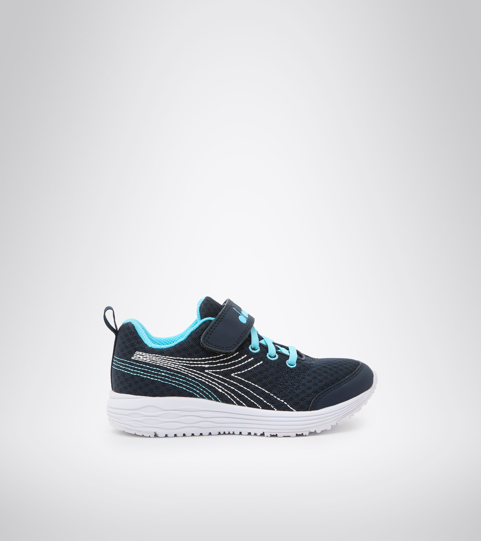 Chaussures de running - Unisexe enfant FLAMINGO 6 JR NOIR IRIS/BLEU ATOLL - Diadora