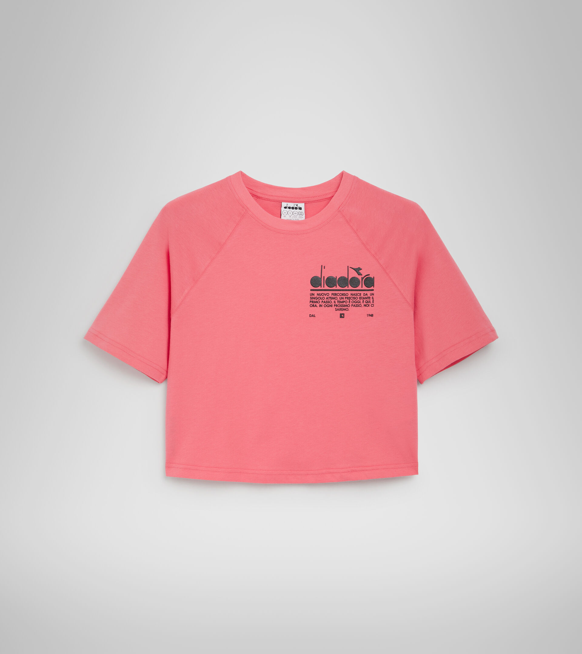 T-Shirt aus Baumwolle - Damen L. T-SHIRT SS  MANIFESTO TEEROSEN - Diadora