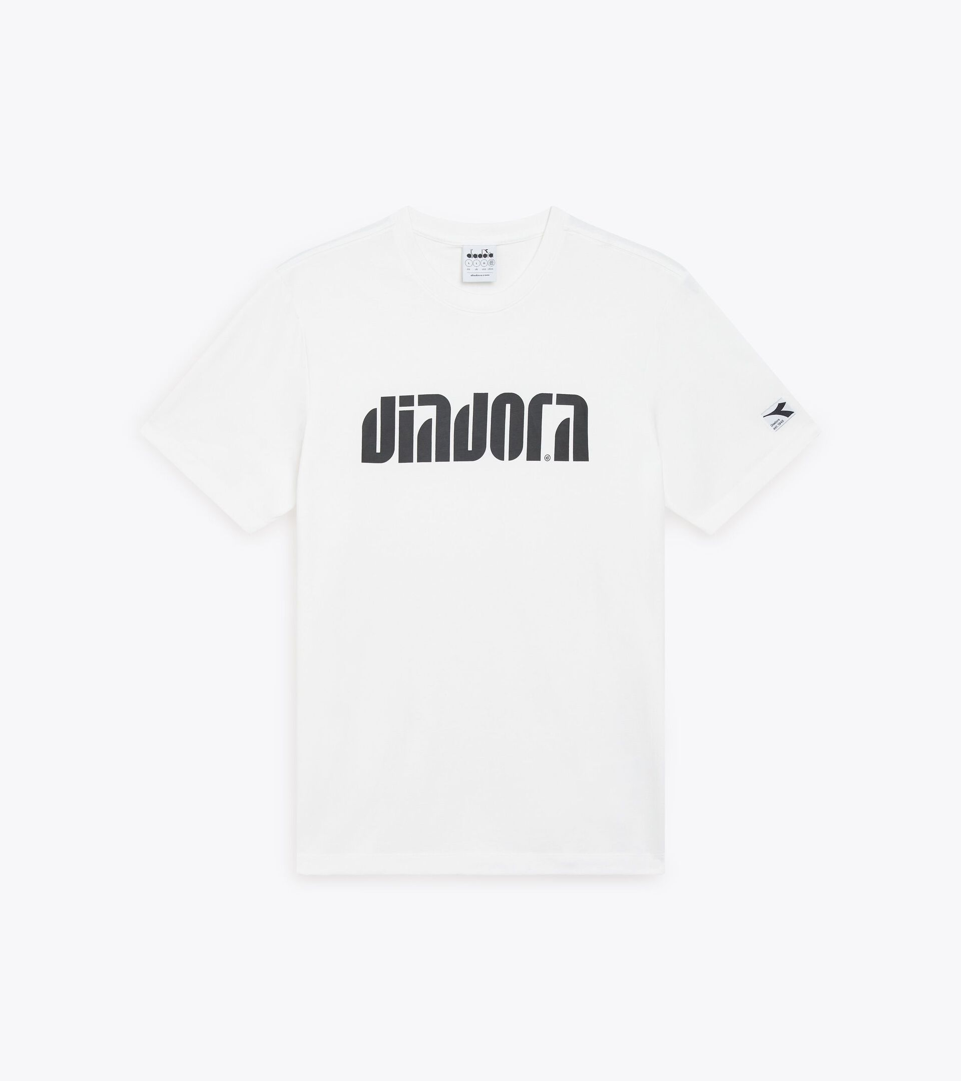 T-shirt - All-gender T-SHIRT SS ATHL. LOGO OPTICAL WHITE - Diadora