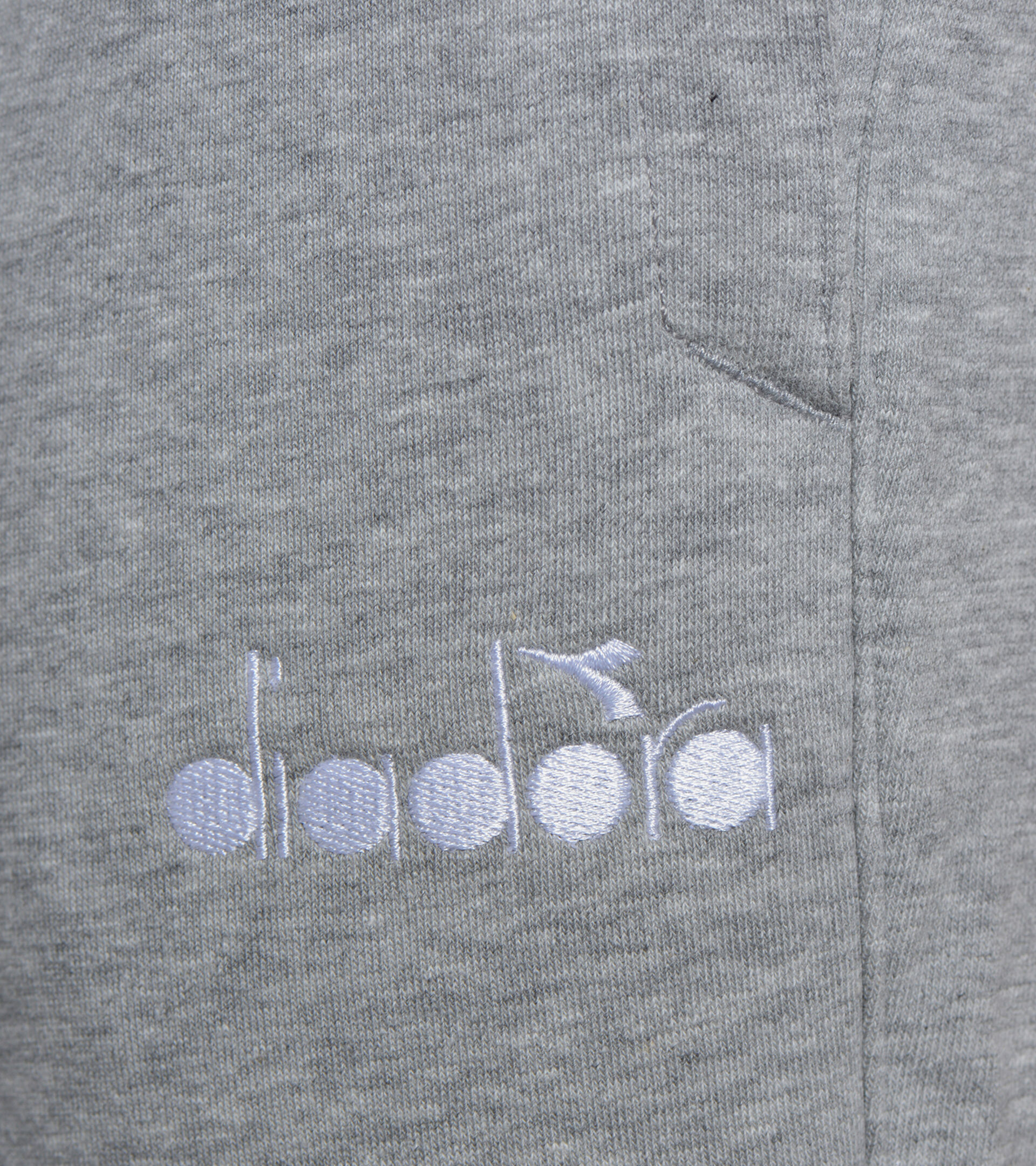 Sports trousers - Men PANT CUFF CORE LIGHT MIDDLE GREY MELANGE - Diadora