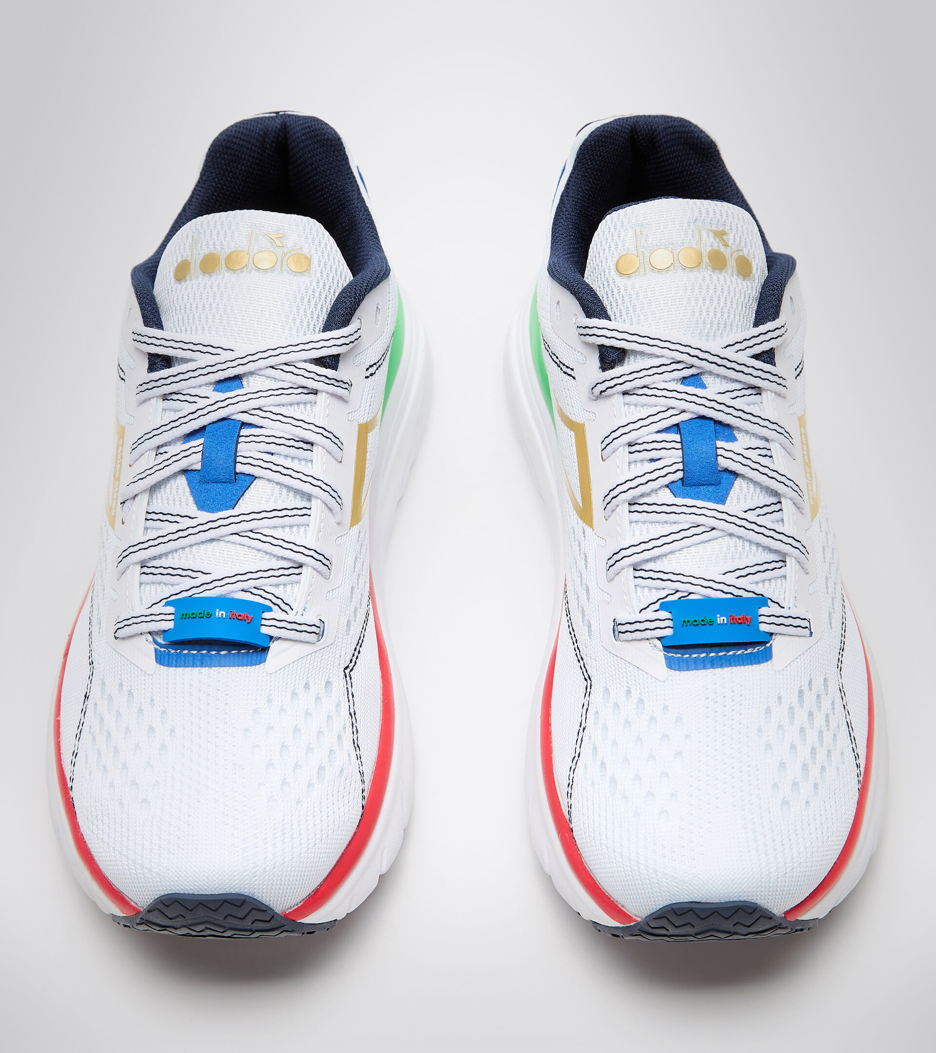 Zapatillas de running Made in Italy - Mujer EQUIPE ATOMO W BLANCO/ORO MARRON - Diadora