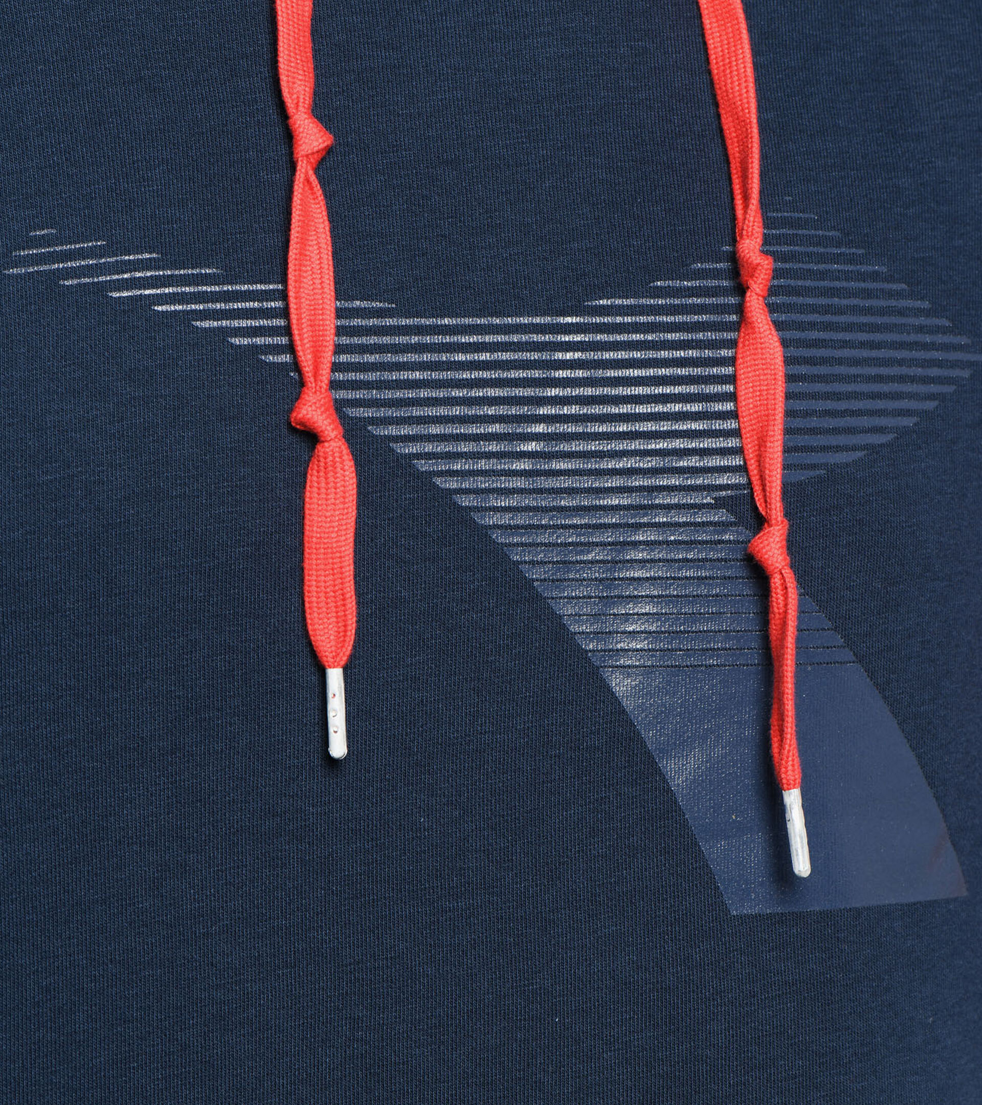 Hooded sweatshirt - Men HOODIE DIADORA CLUB BLUE CORSAIR - Diadora