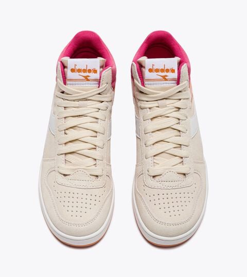 MAGIC BASKET DEMI SUEDE WN, WHISPER WHITE/PASTEL ROSE TAN Sporty sneakers - Women MAGIC BASKET DEMI SUEDE WN WHISPER WHITE/PASTEL ROSE TAN - Diadora