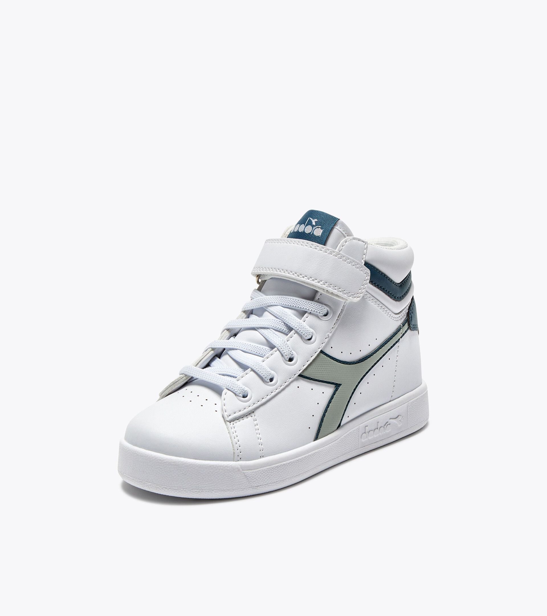 Sports shoes - Kids 4-8 years GAME P HIGH PS WHITE /BELGIAN BLOCK - Diadora