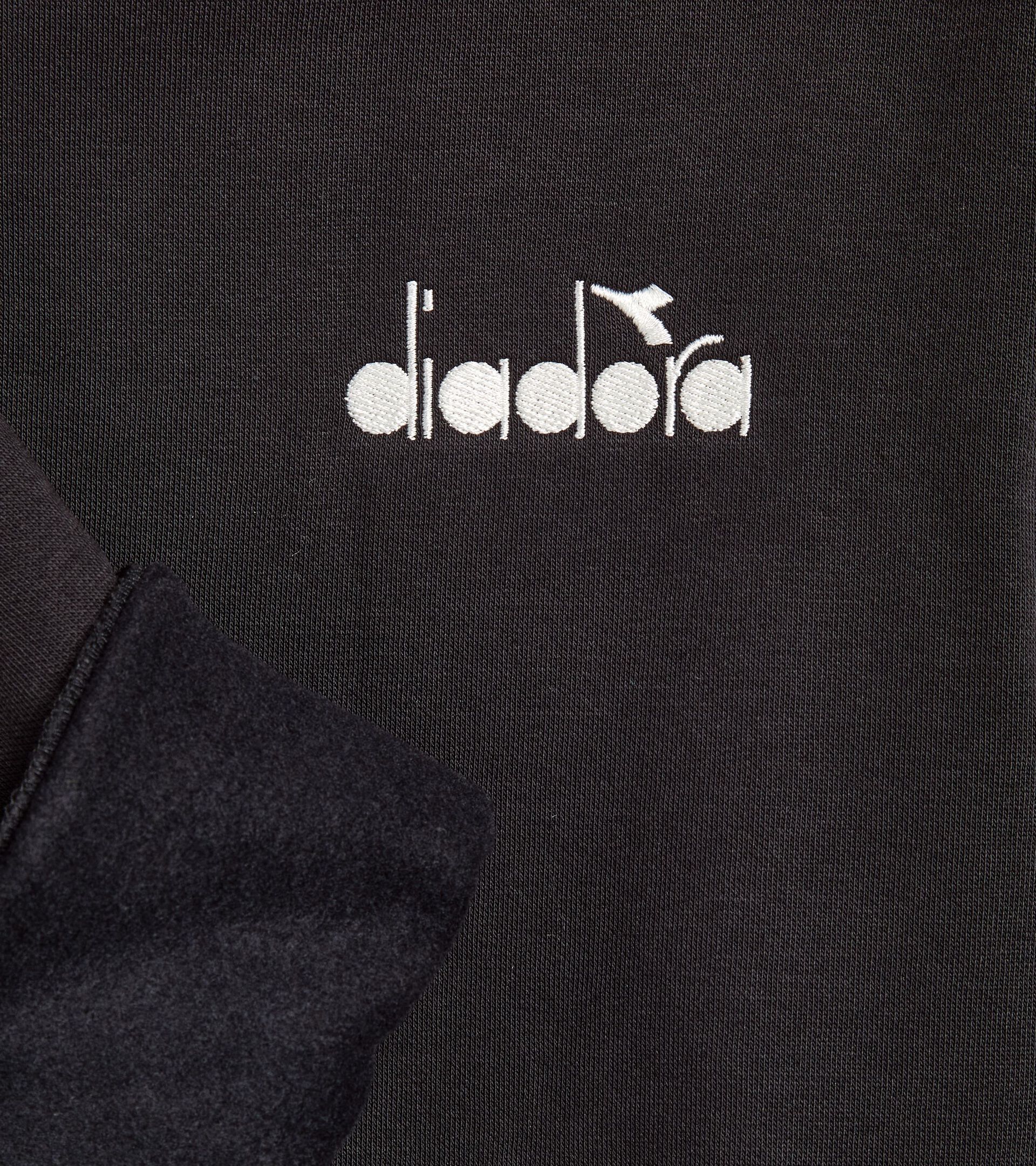 Sporty hoodie - All-Gender HOODIE ROUTE BLACK - Diadora