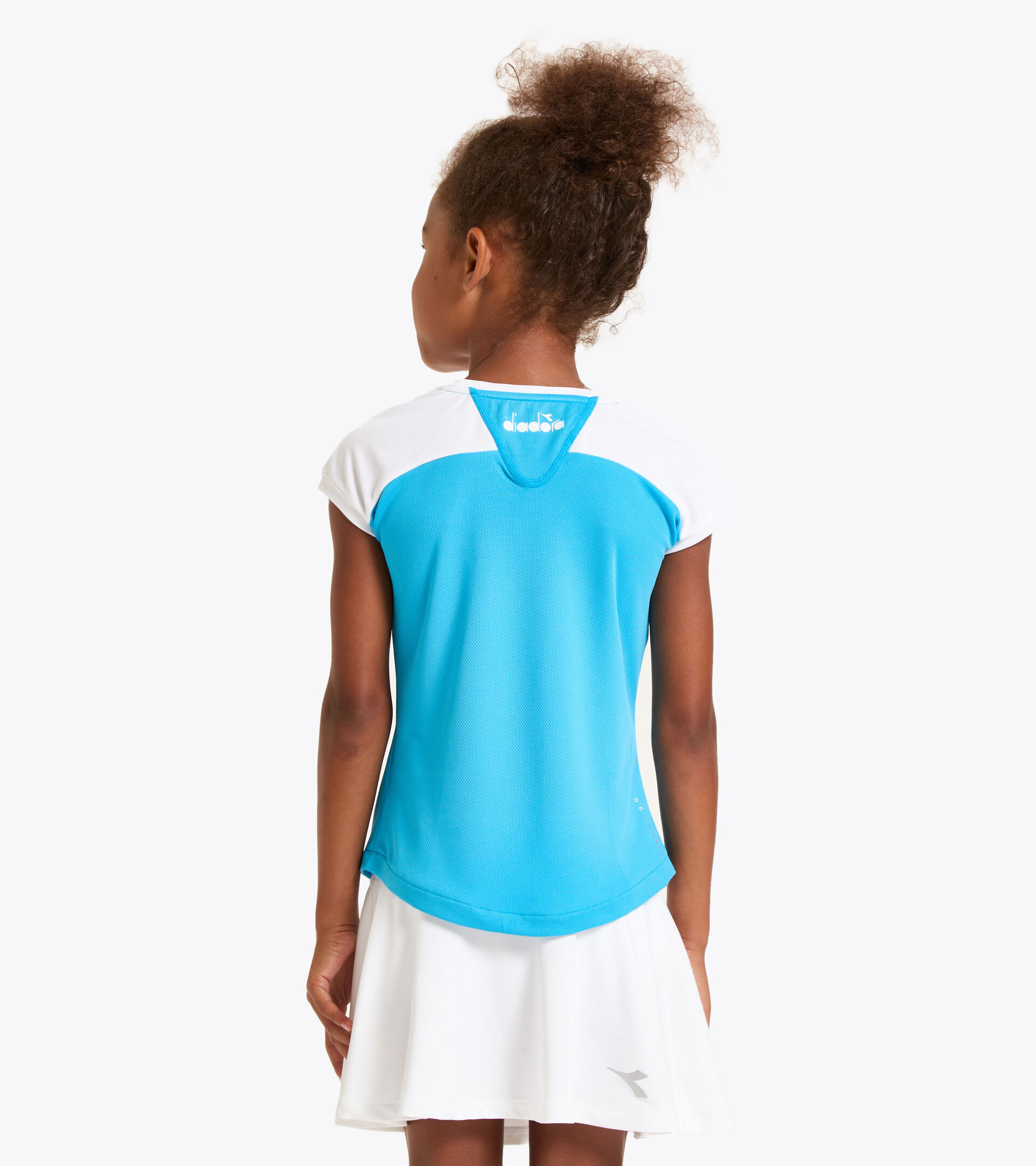 Camiseta de tenis - Junior G. T-SHIRT COURT AZUL REAL FLUO - Diadora