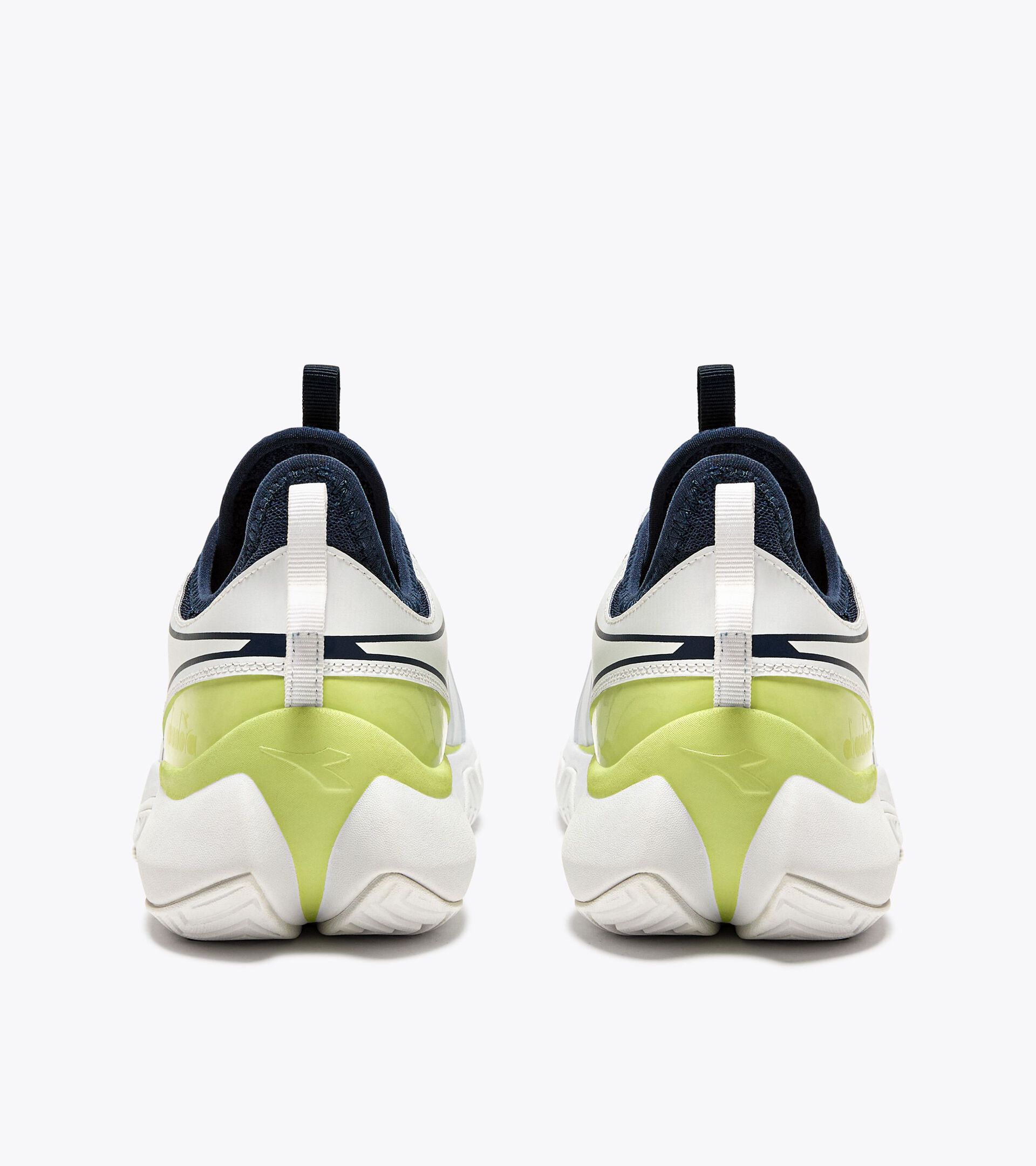 Tennis shoes for hard surfaces or clay courts - Men FINALE AG WHITE/PAGEANT BLUE - Diadora
