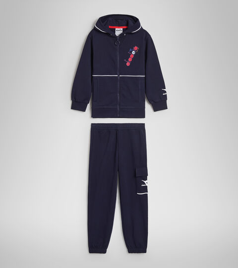 JB.TRACKSUIT HD FZ DIADORA FC, CABAN BLAU Sportlicher Trainingsanzug aus Baumwolle - Jungen JB.TRACKSUIT HD FZ DIADORA FC CABAN BLAU - Diadora