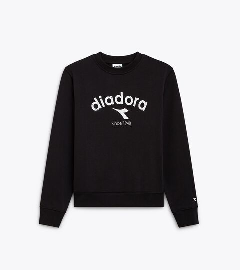Crewneck sweatshirt - Gender Neutral
 SWEATSHIRT CREW ATHL. LOGO BLACK - Diadora