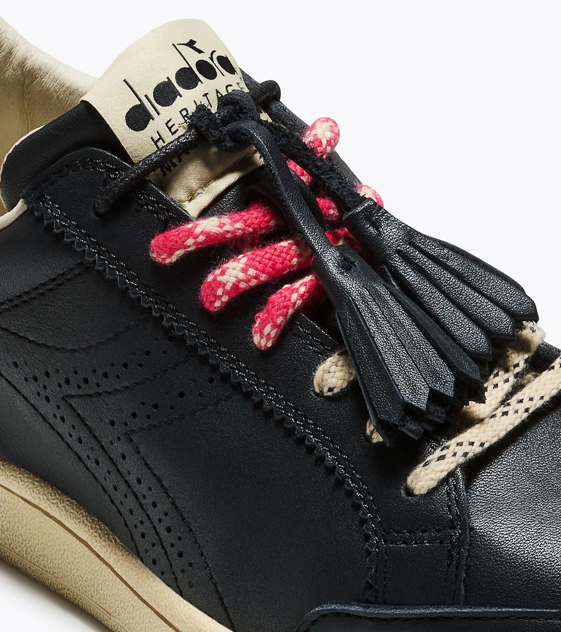 Zapatilla Heritage de piel - Made in Italy - Mujer PRESTIGE BROGUE ITALIA WN NEGRO - Diadora