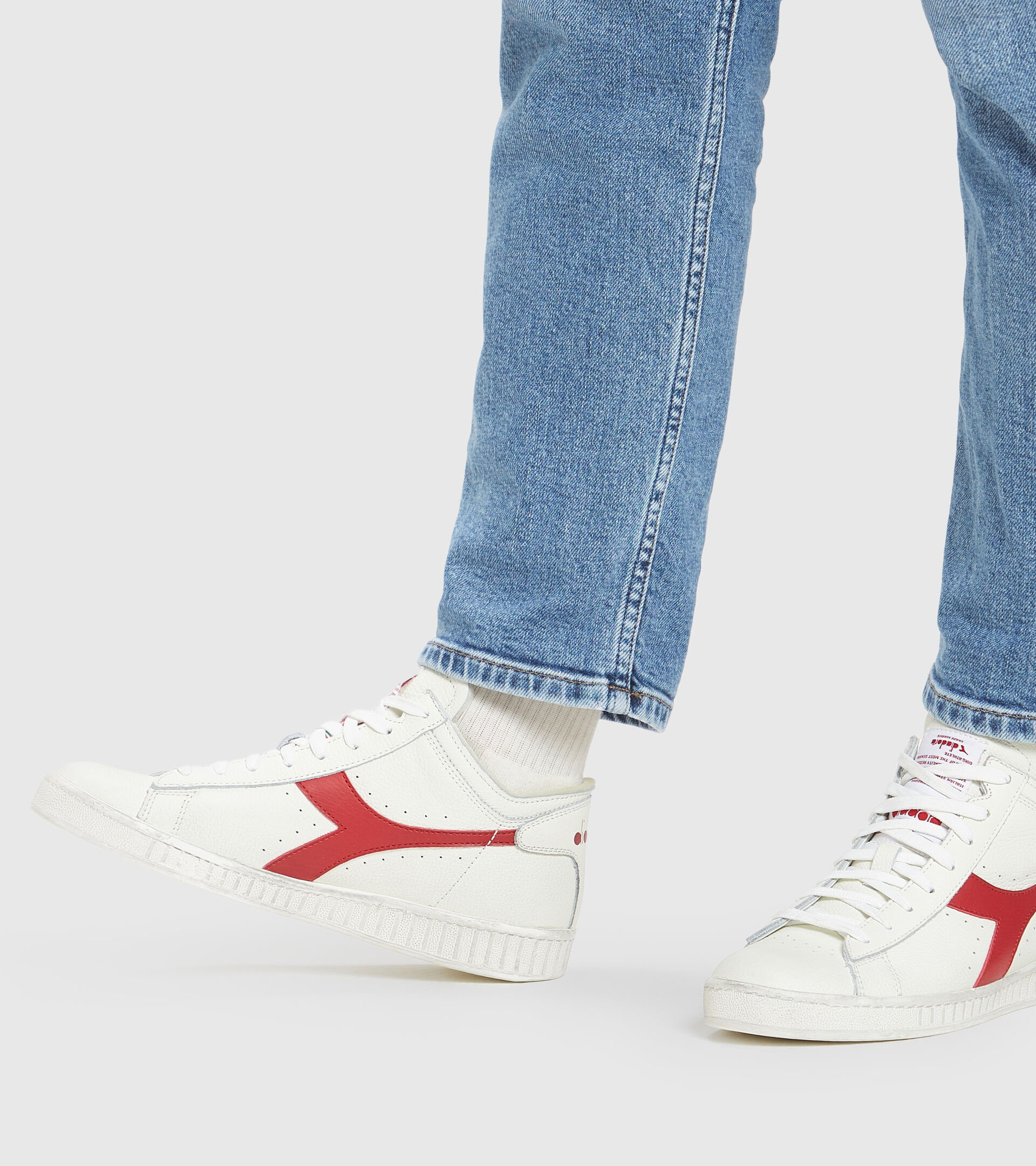 Footwear Sportswear UNISEX GAME L WAXED ROW CUT BLANCO/NARANJA.COM Diadora