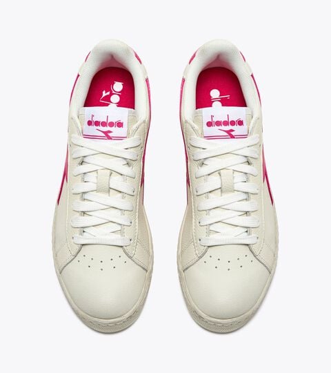 GAME L LOW WAXED, BLANCO/FRAMBUESA SORBETE Zapatilla deportiva - Para todos los géneros GAME L LOW WAXED BLANCO/FRAMBUESA SORBETE - Diadora