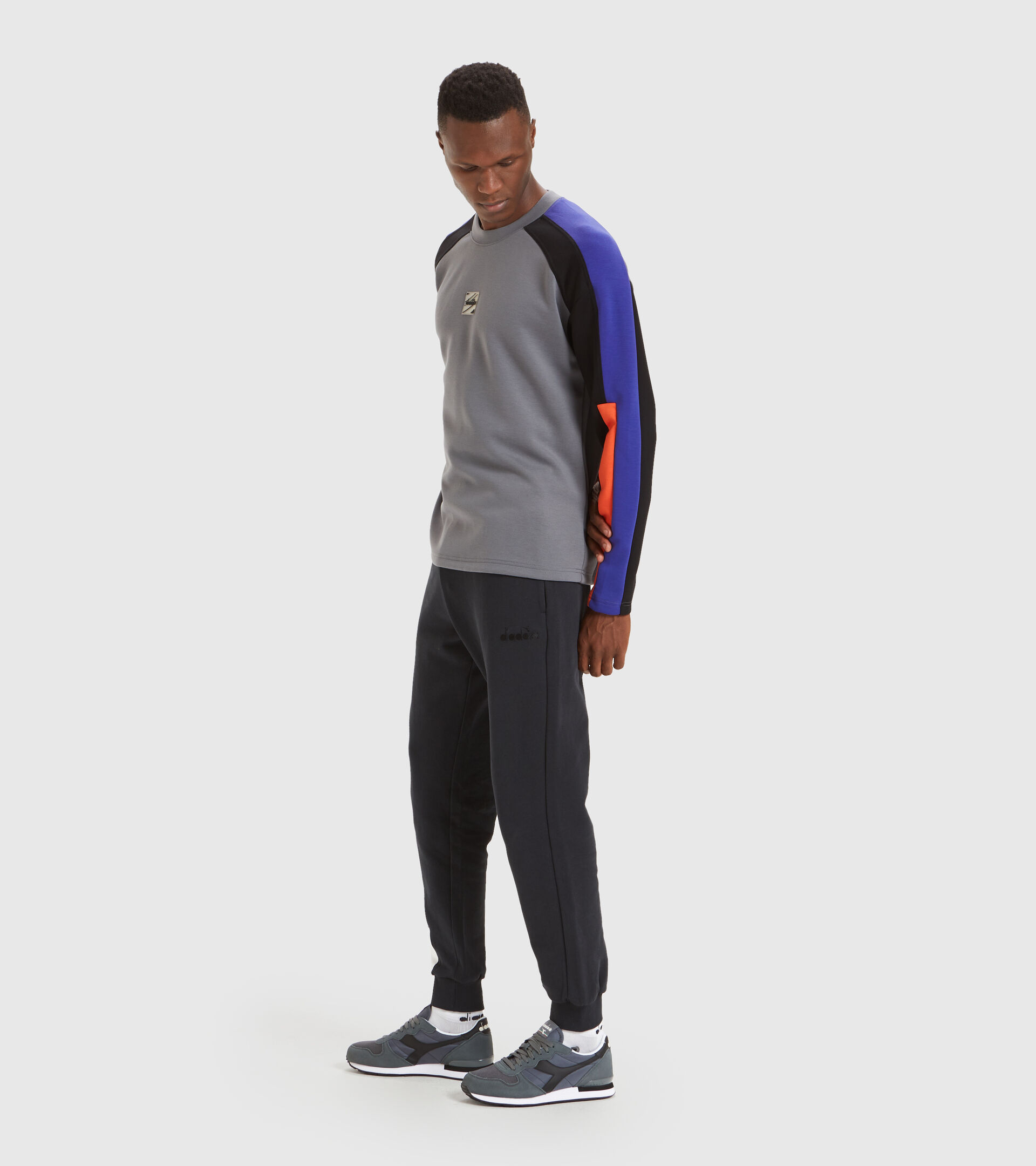 Crew-neck sweatshirt - Men SWEATSHIRT CREW URBANITY STEEL GRAY - Diadora