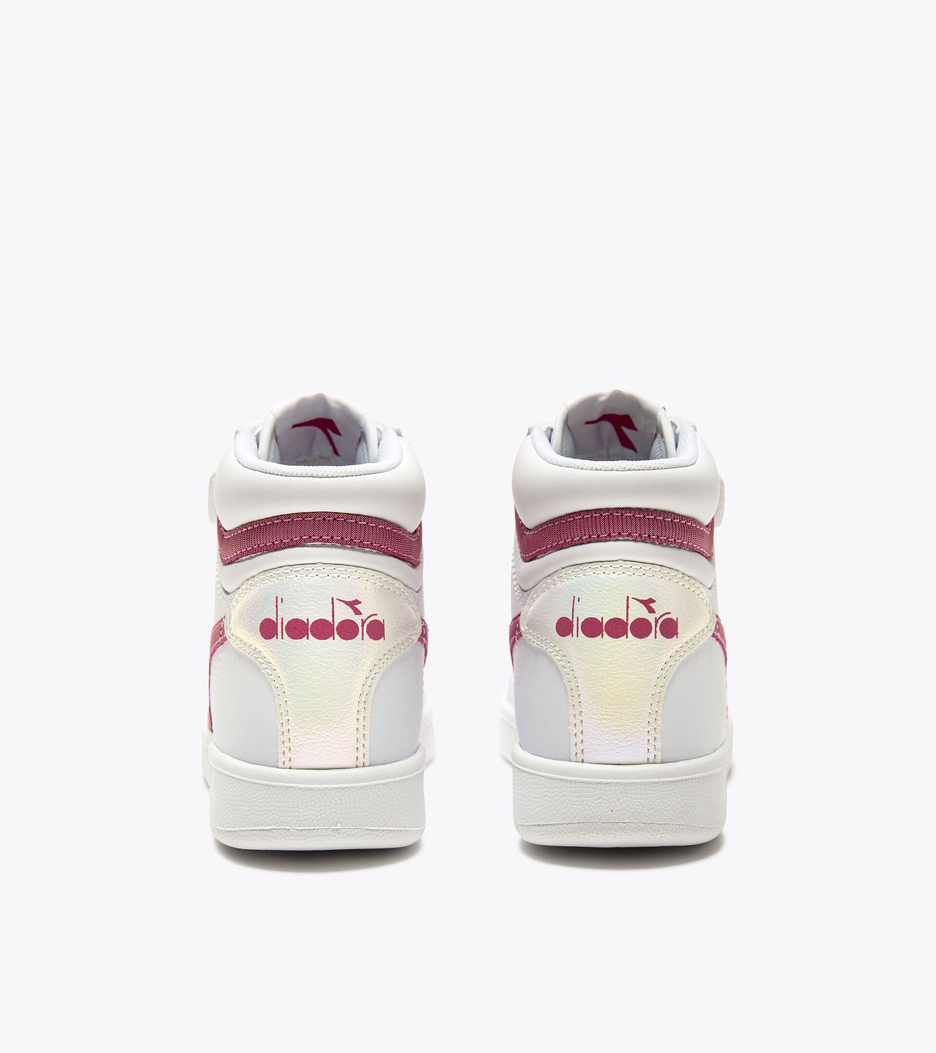 Sports shoes - Kids 4-8 years GAME P HIGH GIRL PS WHITE/CLARET RED - Diadora