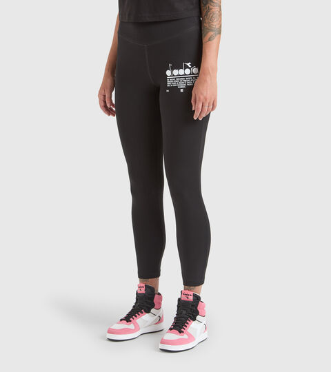 Stretch cotton leggings - Women’s L. LEGGINGS MANIFESTO BLACK - Diadora