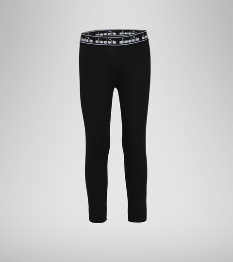 Leggings - Girls JG. LEGGINGS LOGO MANIA BLACK - Diadora