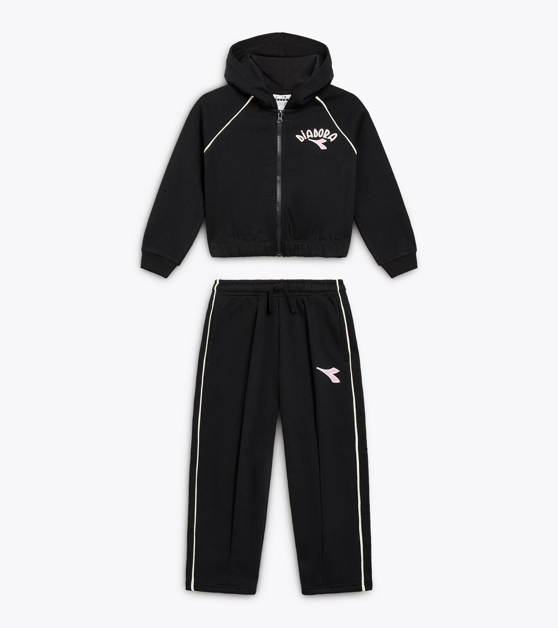 Survêtement deux pièces - Ado fille
 JG. TRACKSUIT HD FZ LOGO (BR) NOIR - Diadora