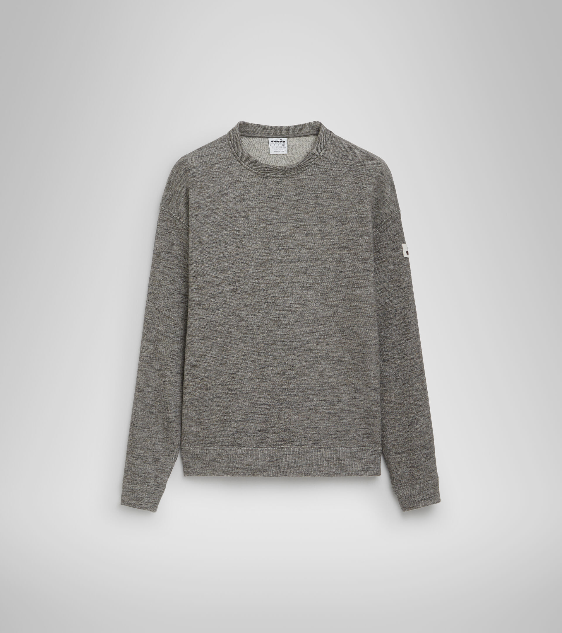 Crew-neck sports sweatshirt - Unisex SWEATSHIRT CREW MANIFESTO 2030 TURKISH COFFEE MELANGE - Diadora