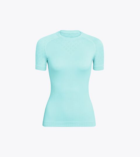Camiseta de entrenamiento de manga corta - Mujer L. SS T-SHIRT ACT AZUL ARUBA - Diadora