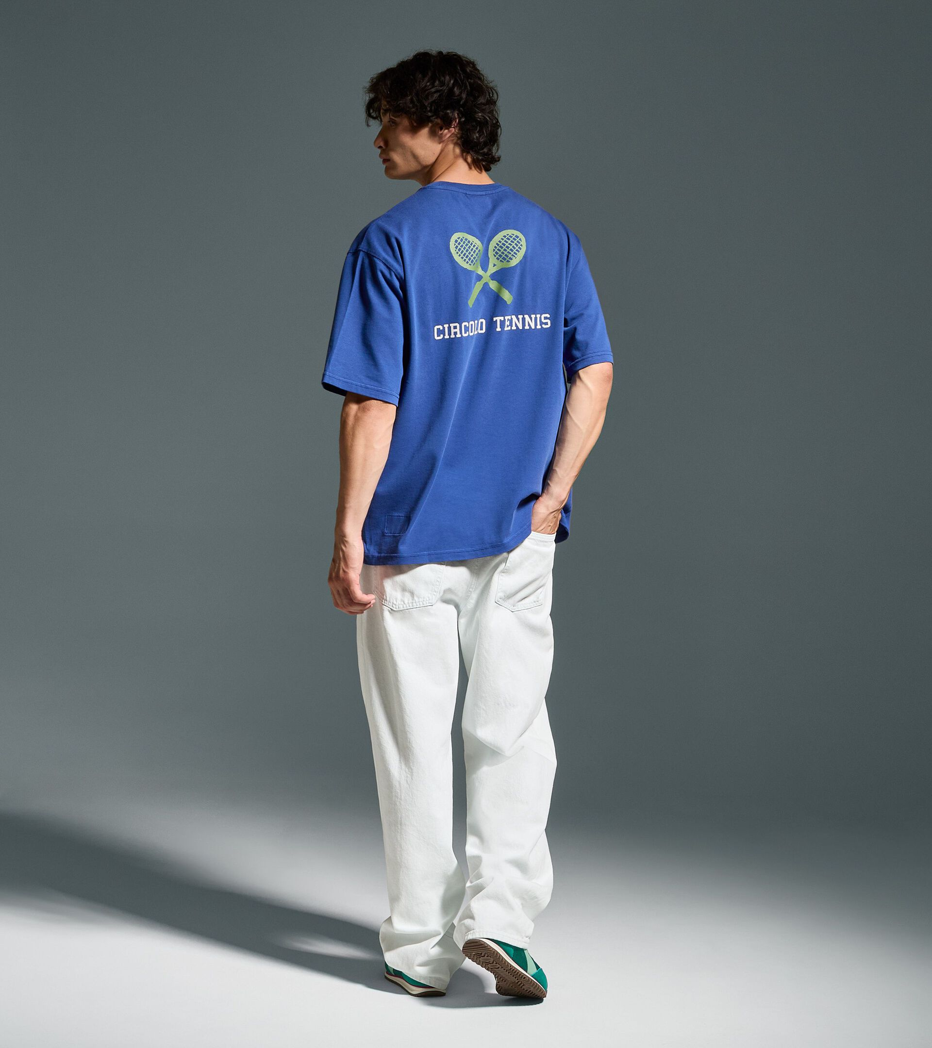 Legacy t-shirt with OG archive print - Made in Italy - All-gender T-SHIRT SS LEGACY II BLUE LIMONGES - Diadora