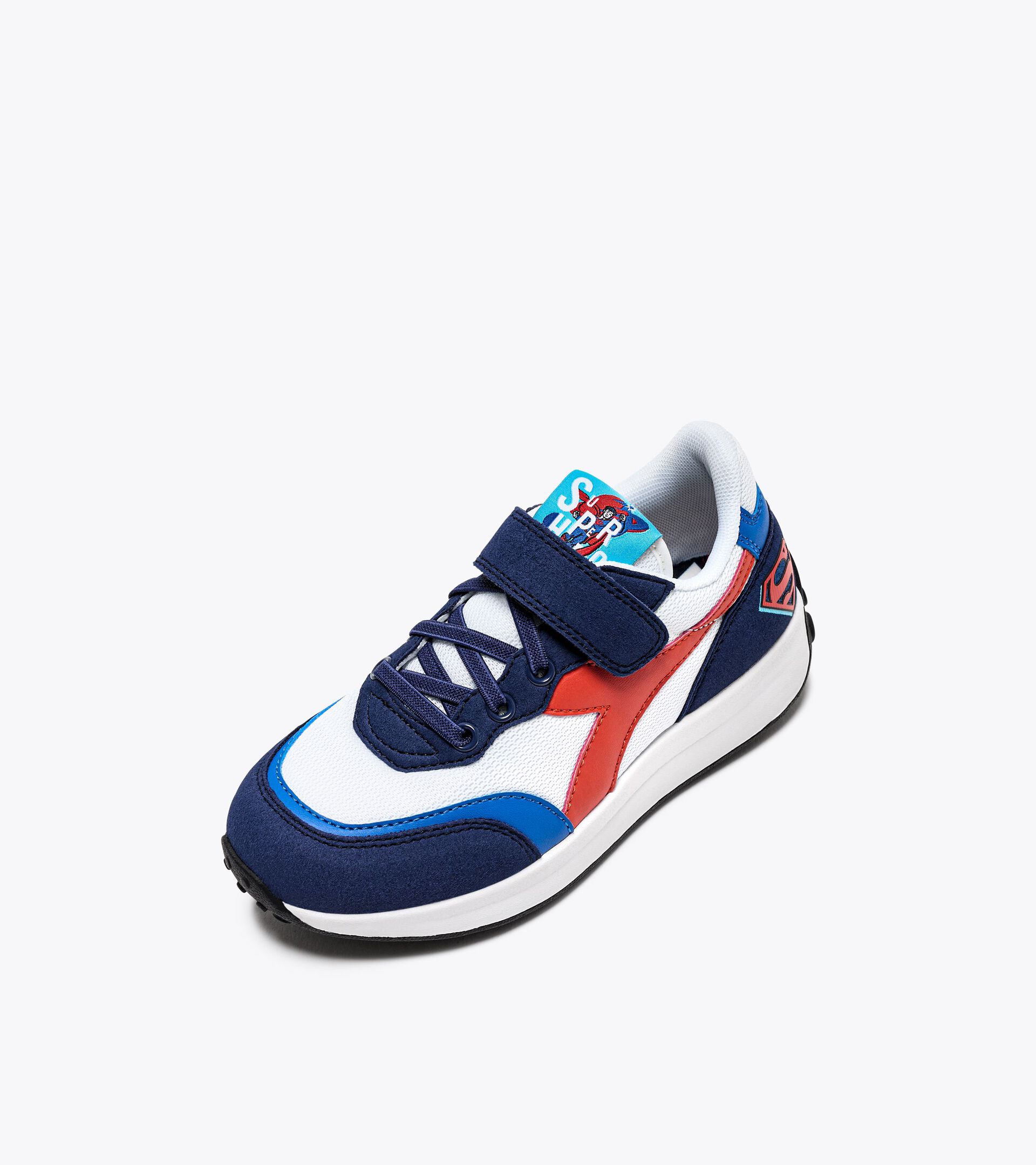 Sneakers de sport - Garçon - 4-8 ans  RACE PS SUPERMAN BLEU DOMAINE/ORANGE.COM - Diadora