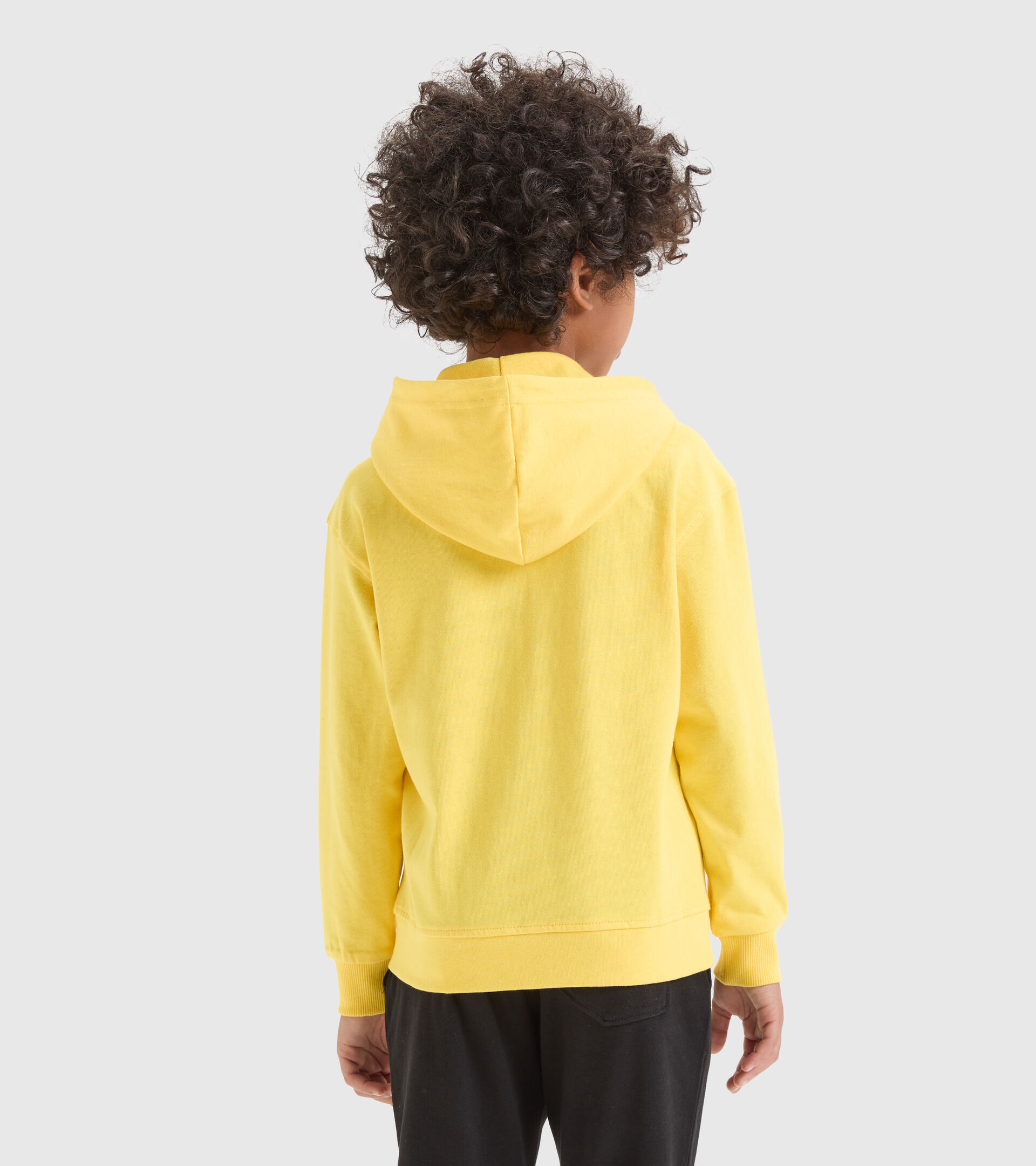 Junior cotton sports sweatshirt - Unisex JU. HOODIE FZ RAINBOW YELLOW LENS - Diadora