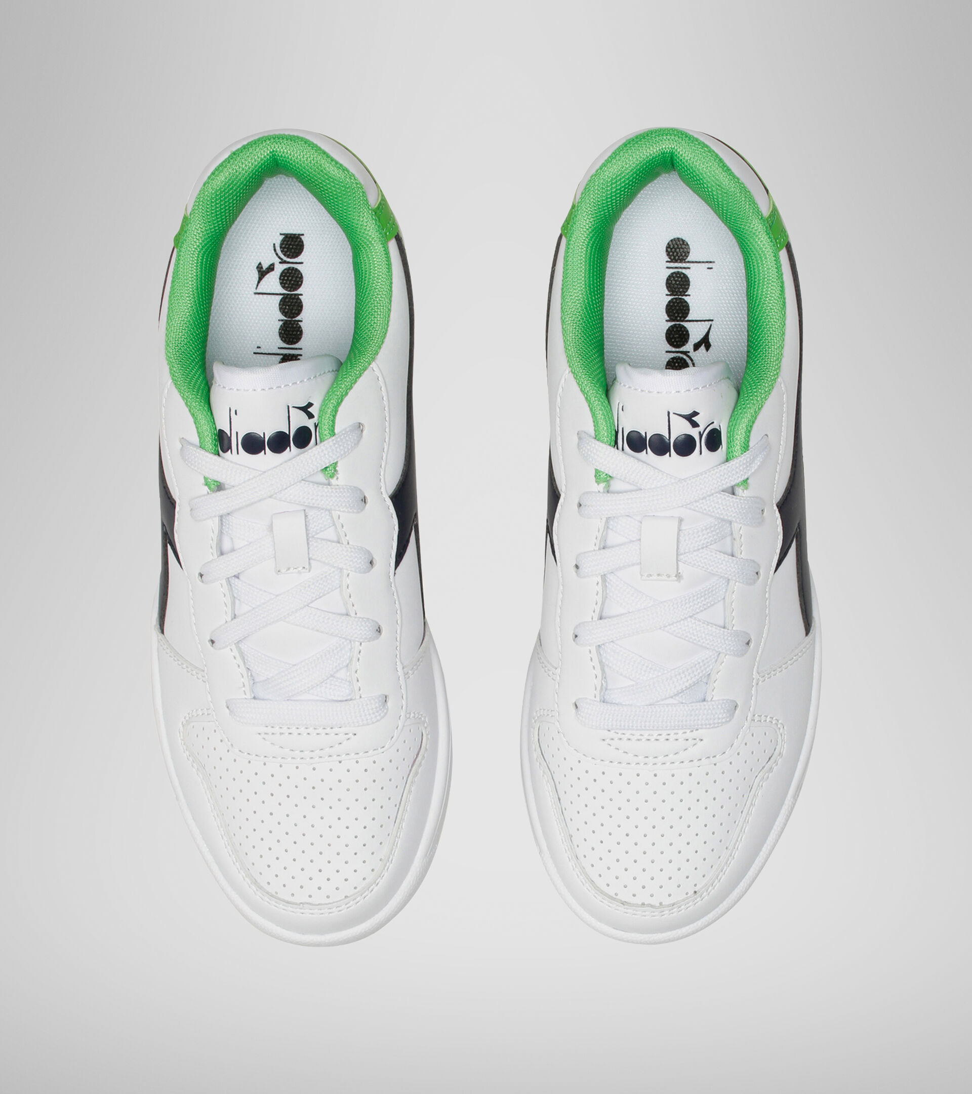 Footwear Sport BAMBINO PLAYGROUND GS BLCO/LIRIO NEGRO/VERDE CLASICO Diadora
