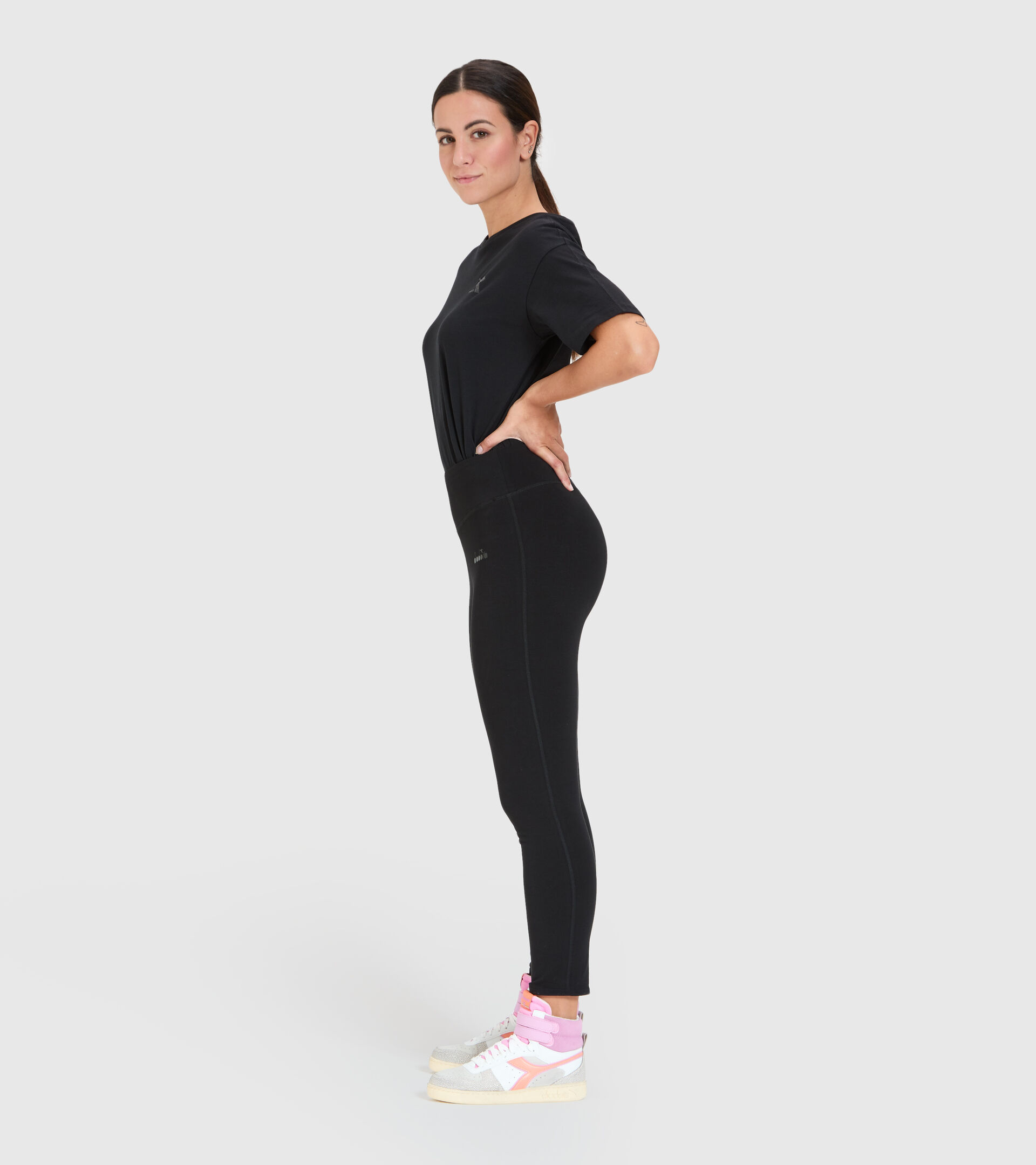 Sports leggings - Women L. LEGGINGS URBANITY BLACK - Diadora